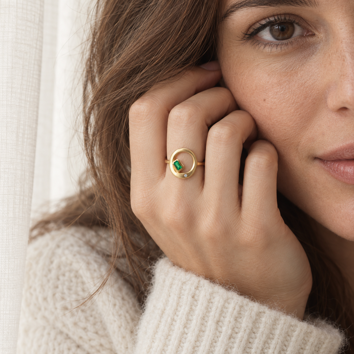 Chloe Ring - Emerald