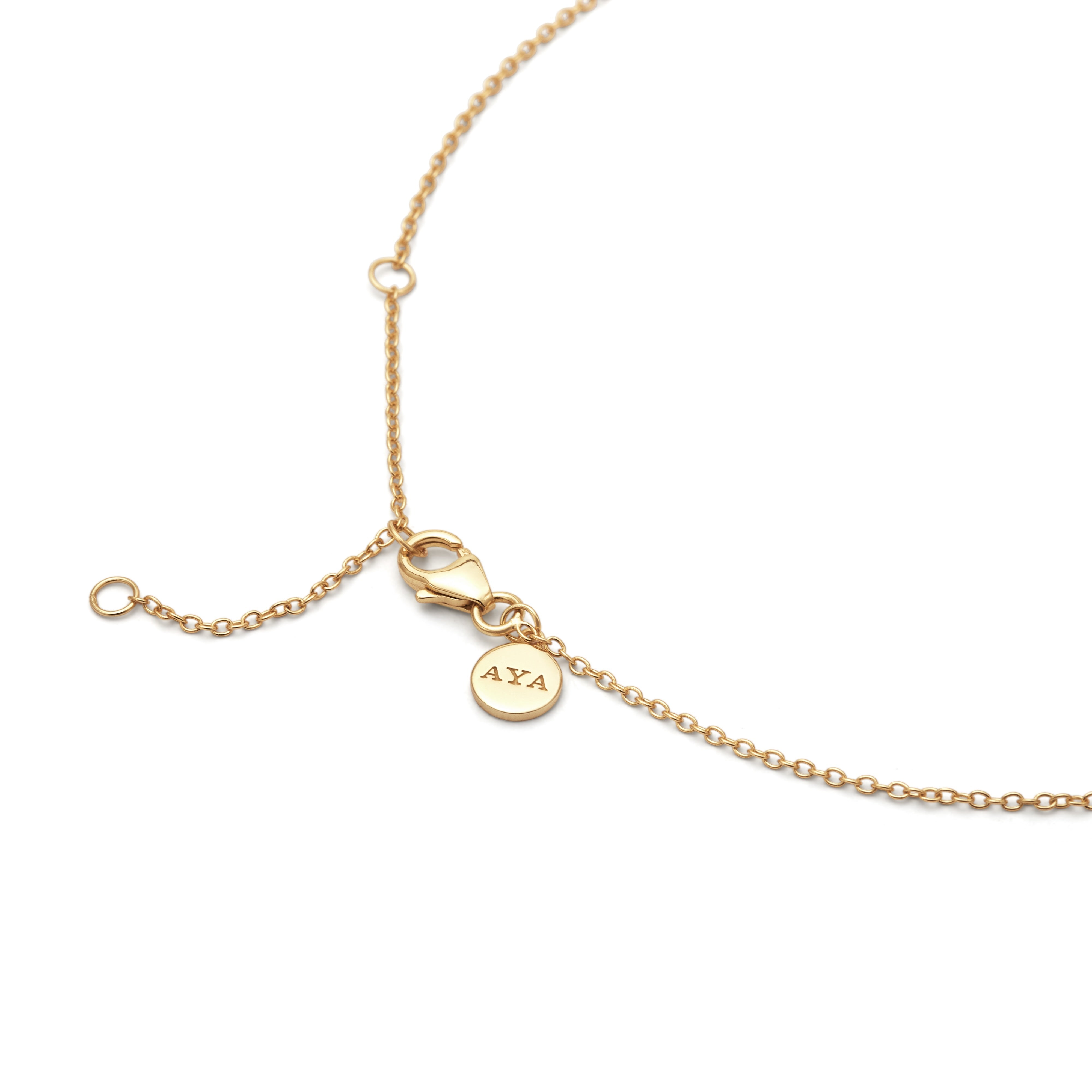 Pear Necklace - White Sapphire