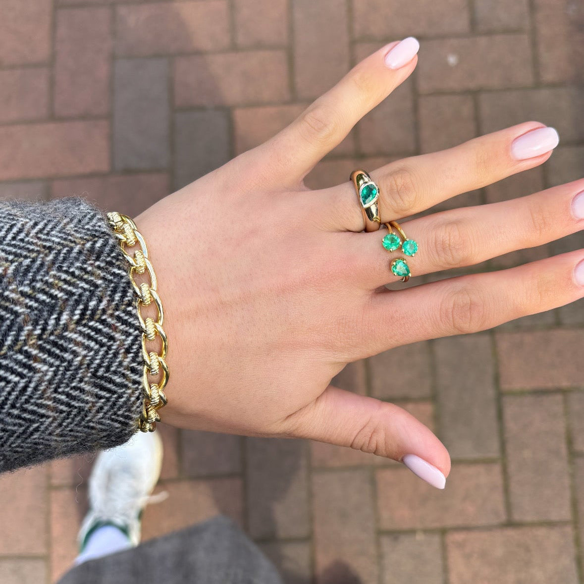 Emerald Tatu Ring
