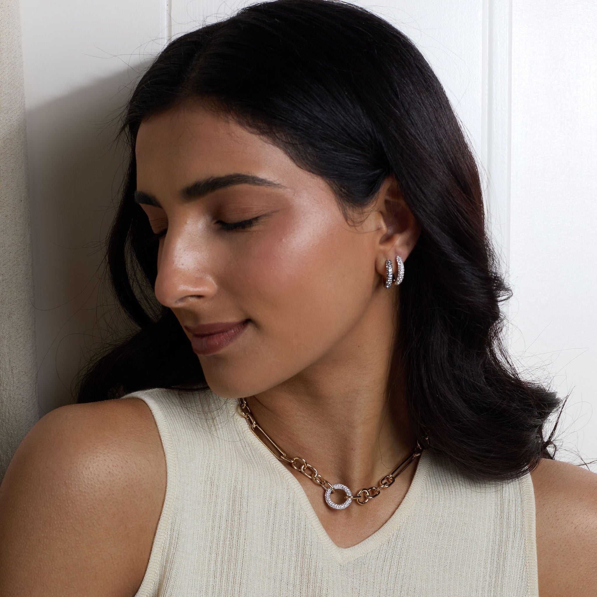 Halo Hoops - Black Gold Front