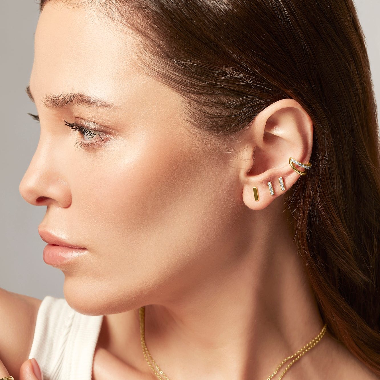 Diamond Bar Studs