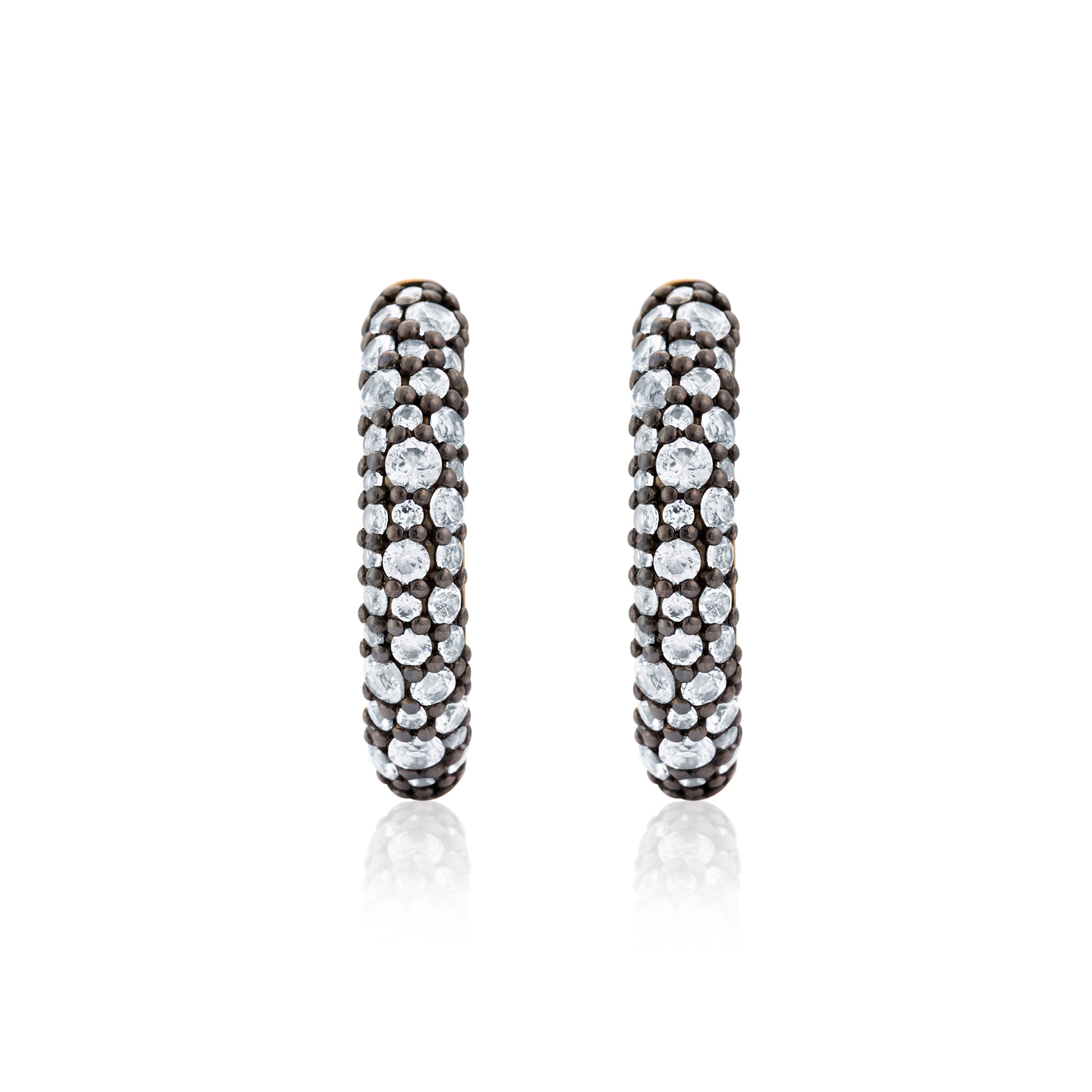 Halo Hoops - Black Gold Front