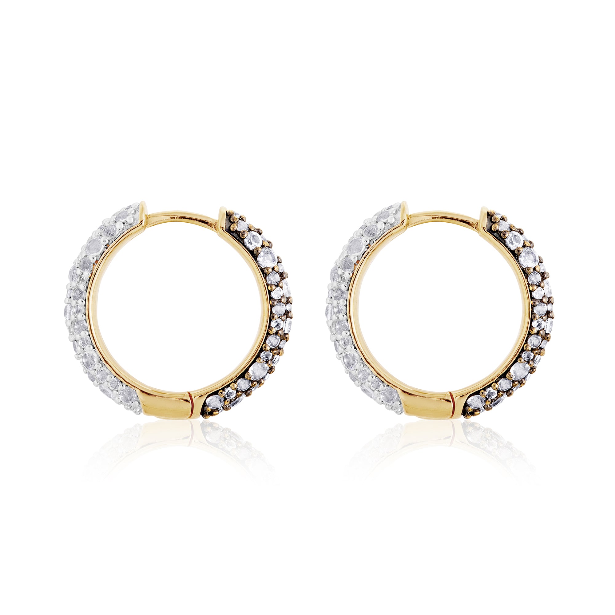Halo Hoops - Black Gold Front