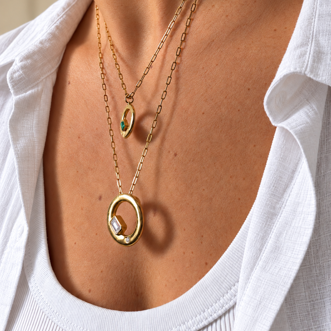Chloe Necklace - Moissanite