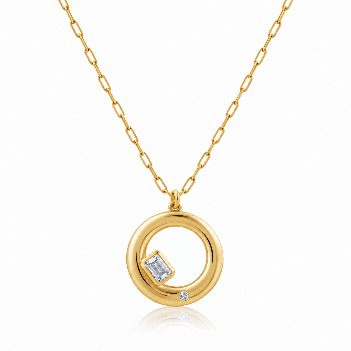 Mini Chloe Necklace in moissanite