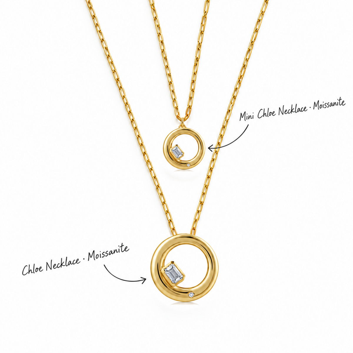 Chloe Necklace - Moissanite