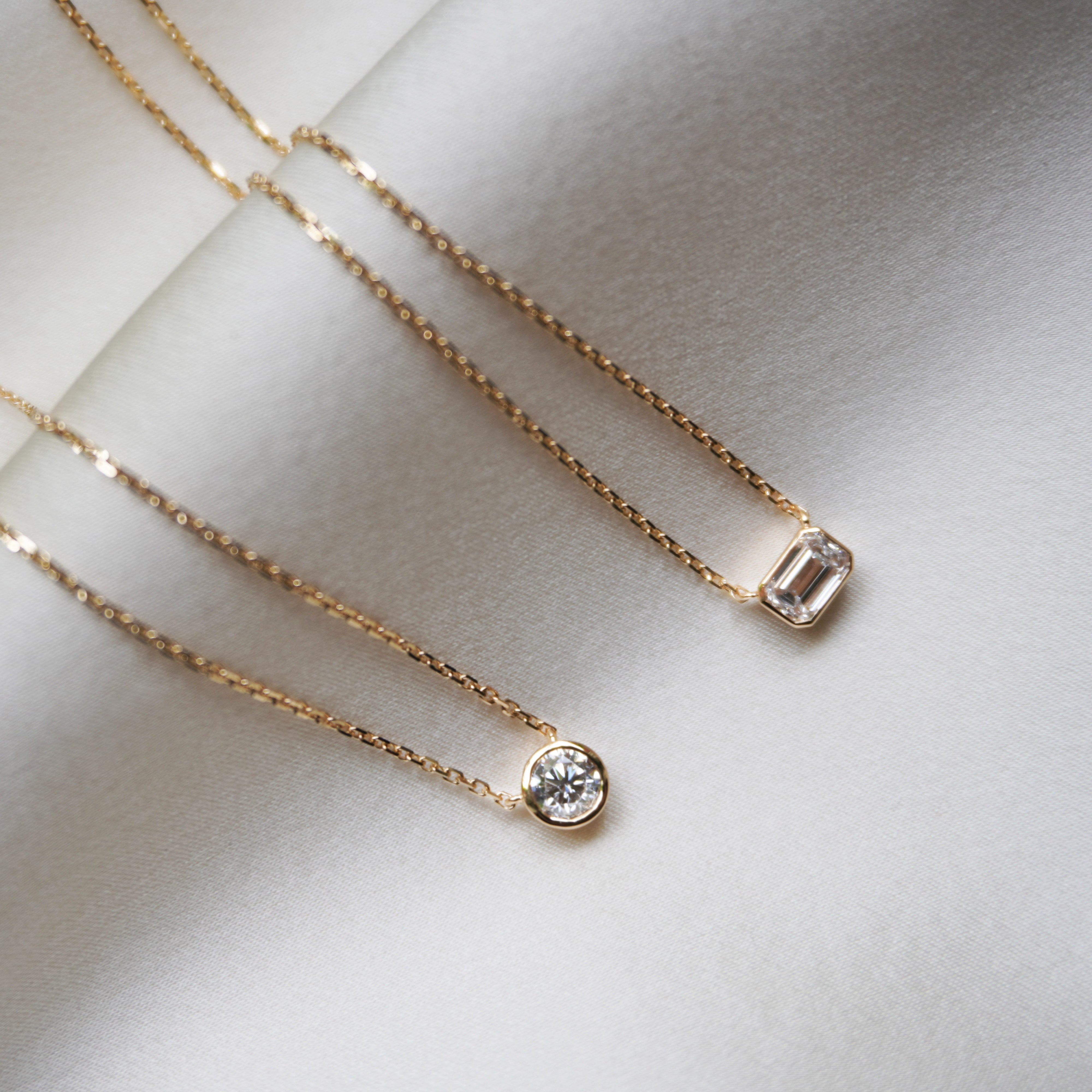 Round Diamond Necklace