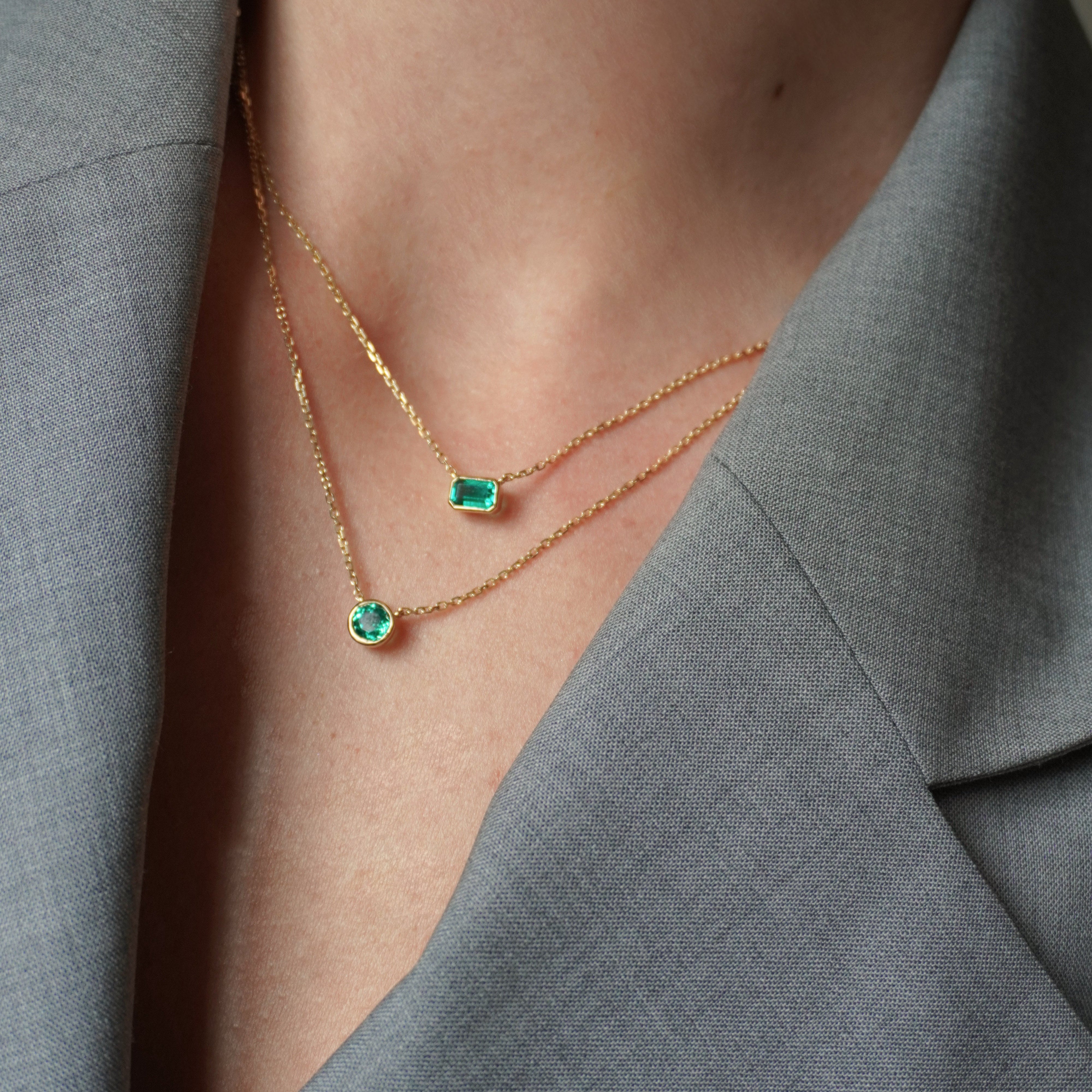 Large Emerald Necklace
