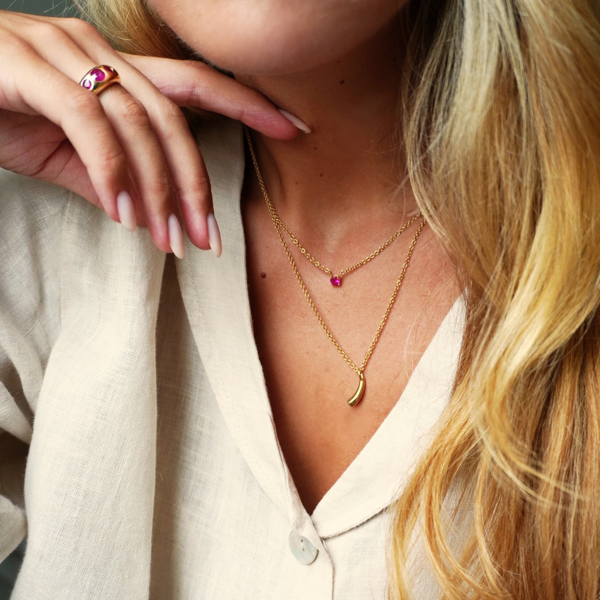 Mana Necklace - Ruby