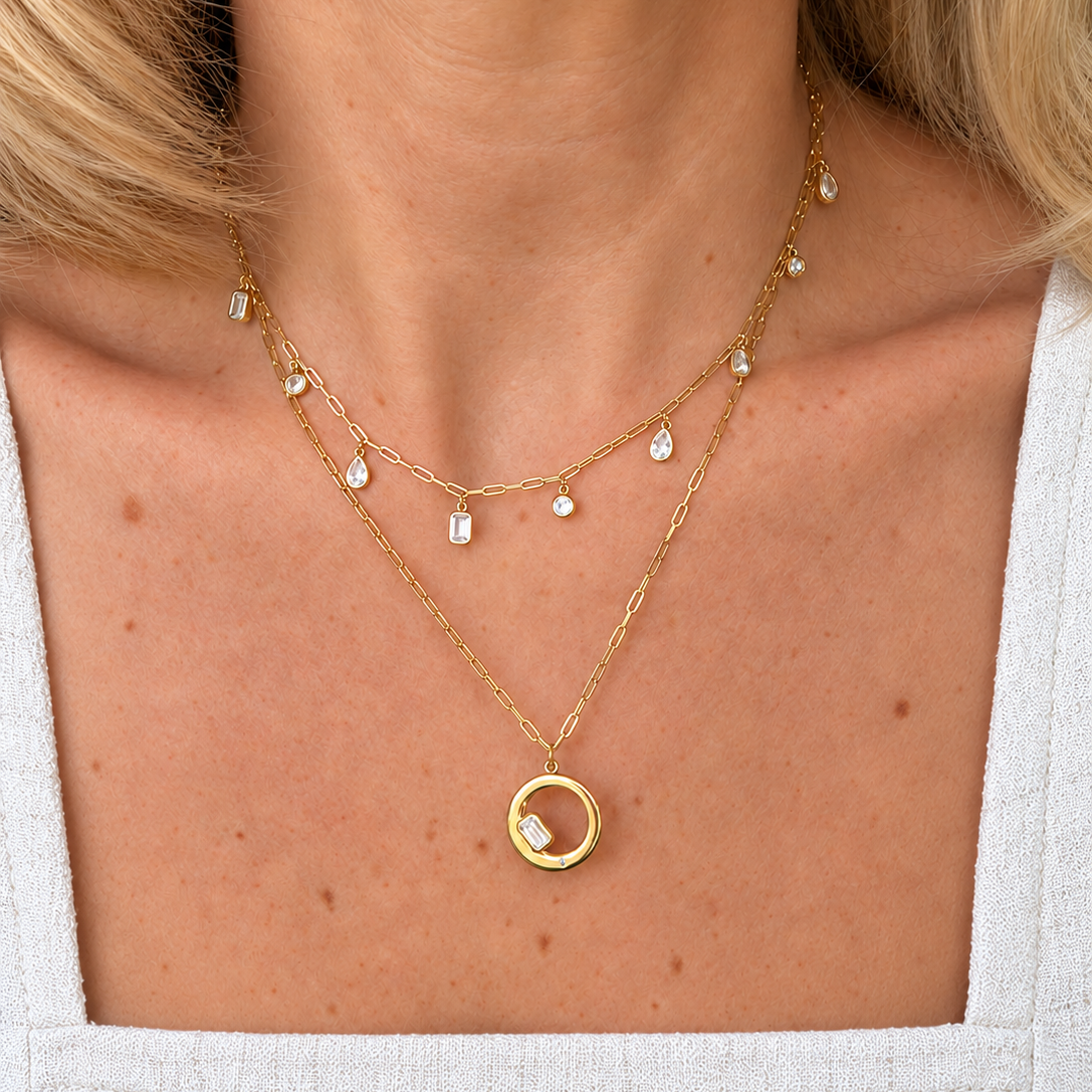 Mini Chloe Necklace - Moissanite
