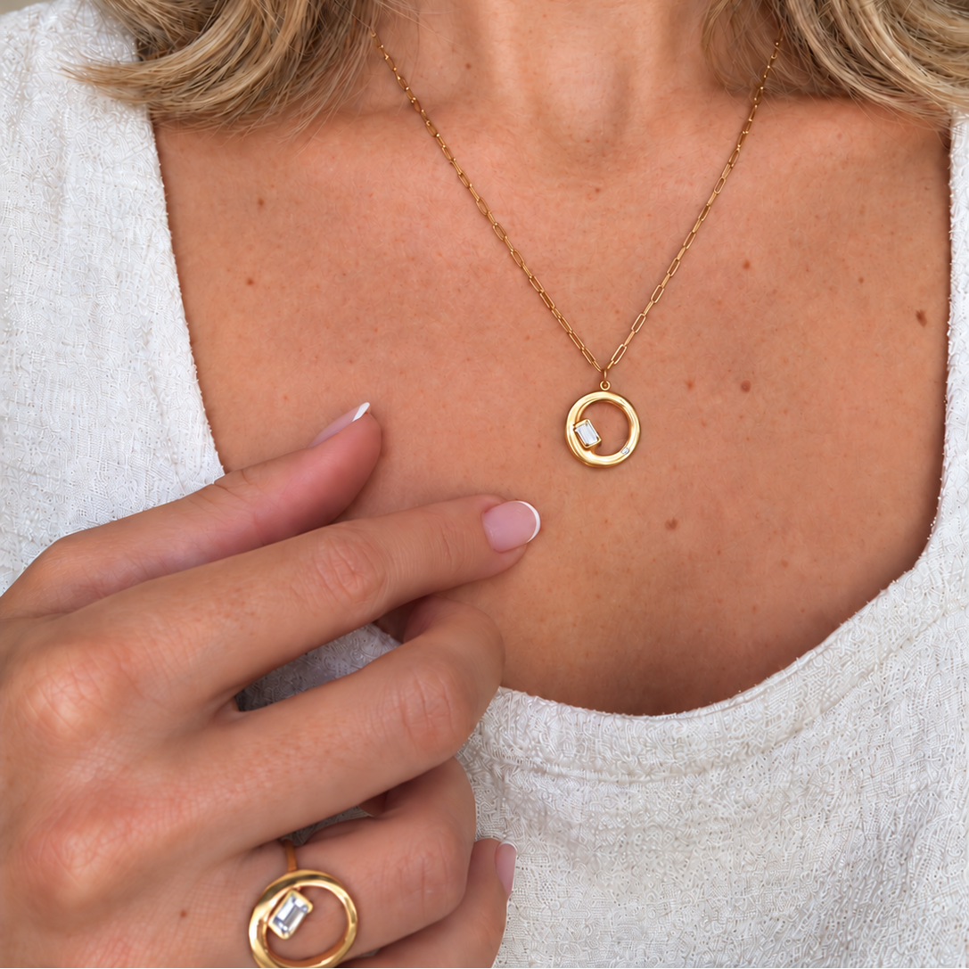 Mini Chloe Necklace - Moissanite