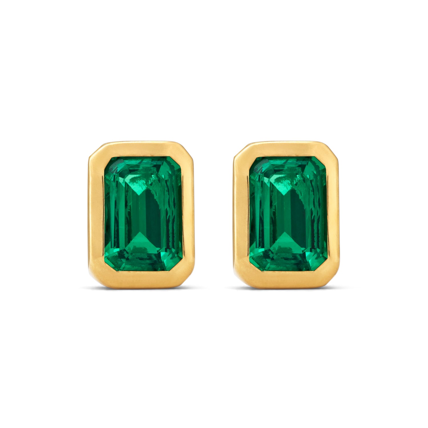 Chloe Emerald Stud Earrings