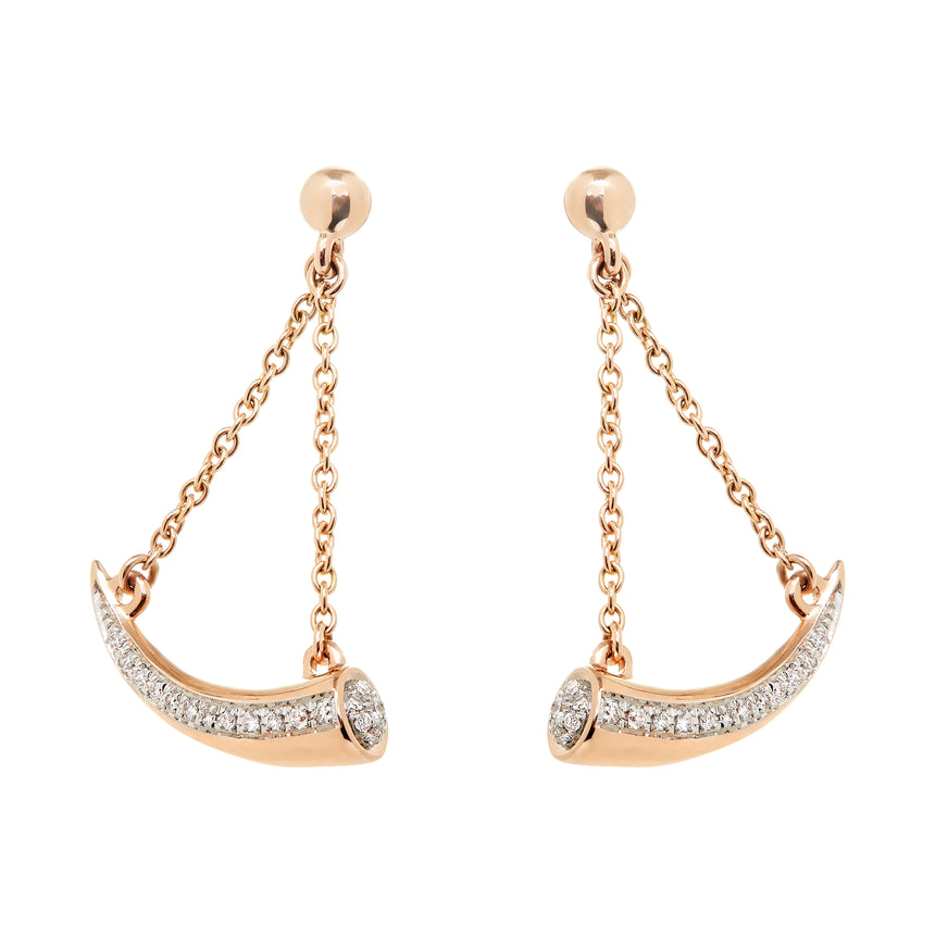 Mosi-oa-Tunya Earrings - Diamonds