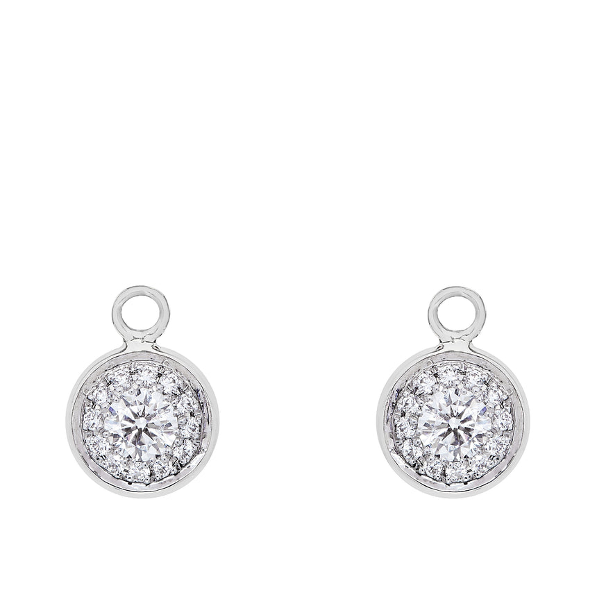Twa Detachable Droplets - White Gold & Diamond