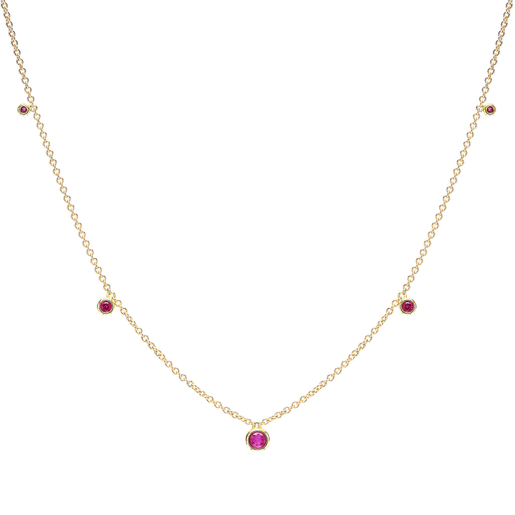 Small ruby sale necklace