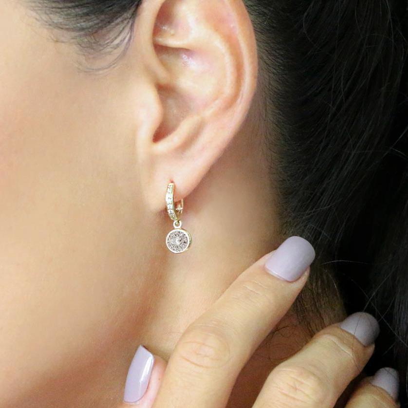 Twa Earrings - Rose Gold & Diamond
