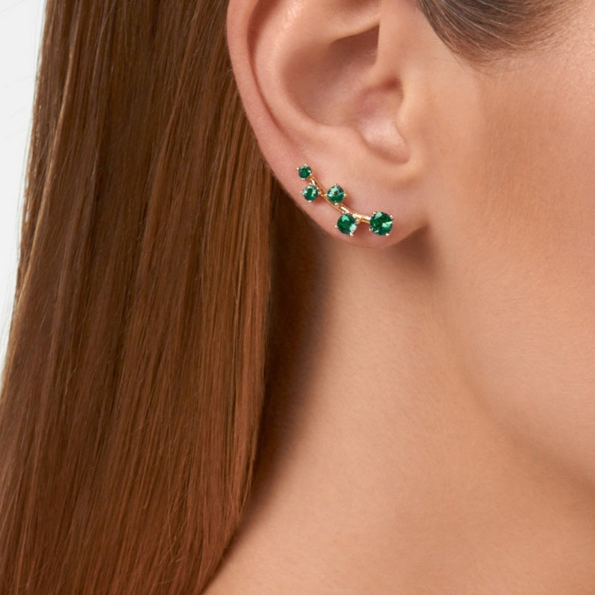 Sanyati Earrings - Emerald