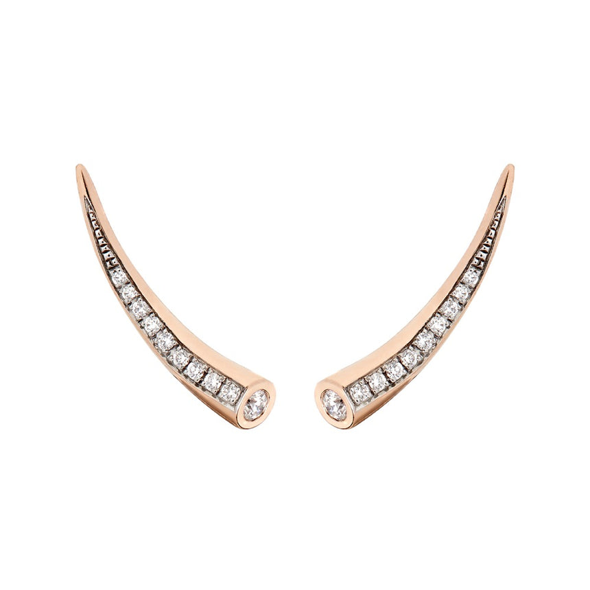 Chiawa Earrings - Rose Gold and Diamond