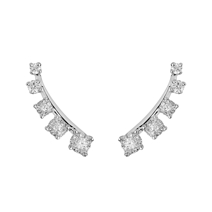 Mtondo Earrings - Diamond - White Gold