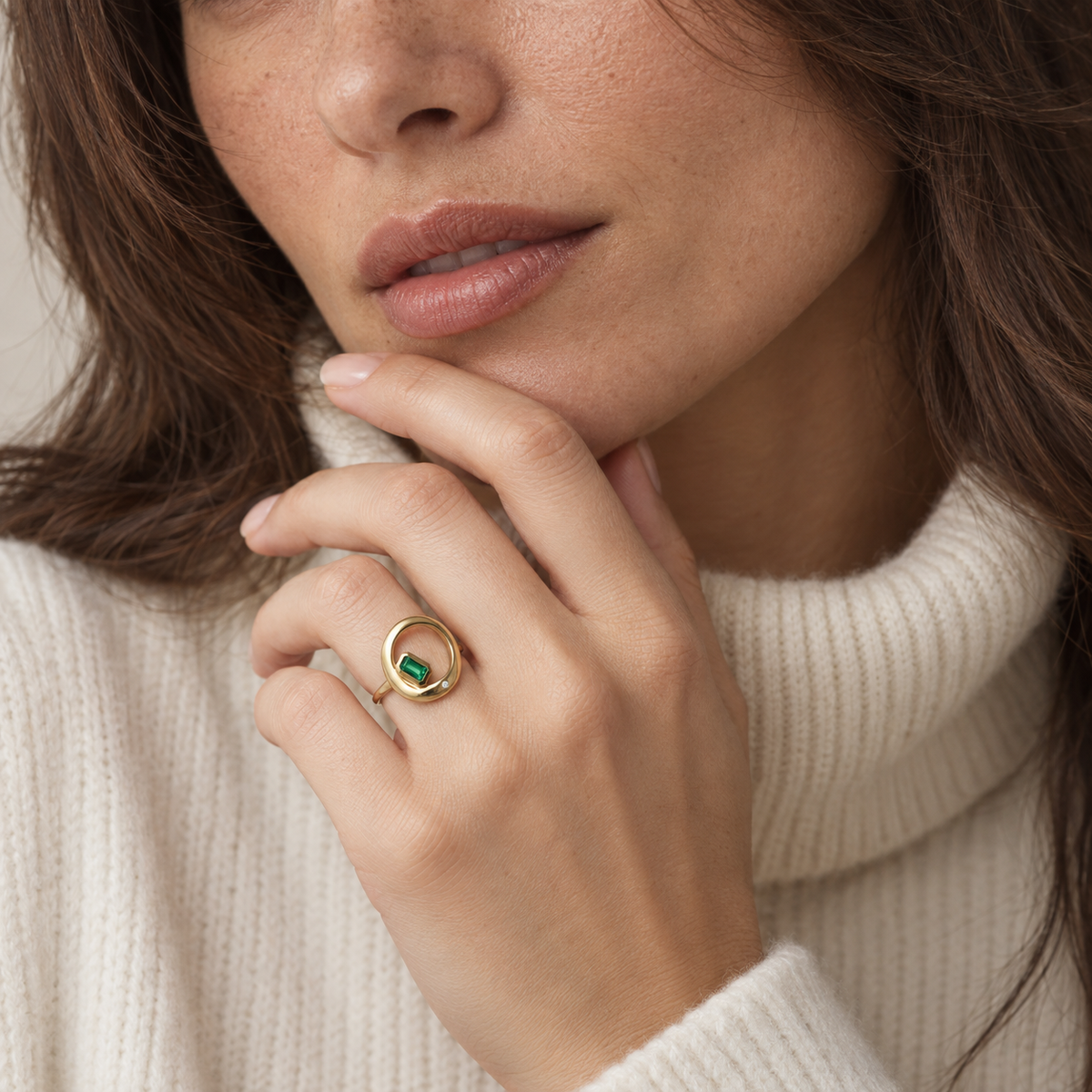 Chloe Ring - Emerald