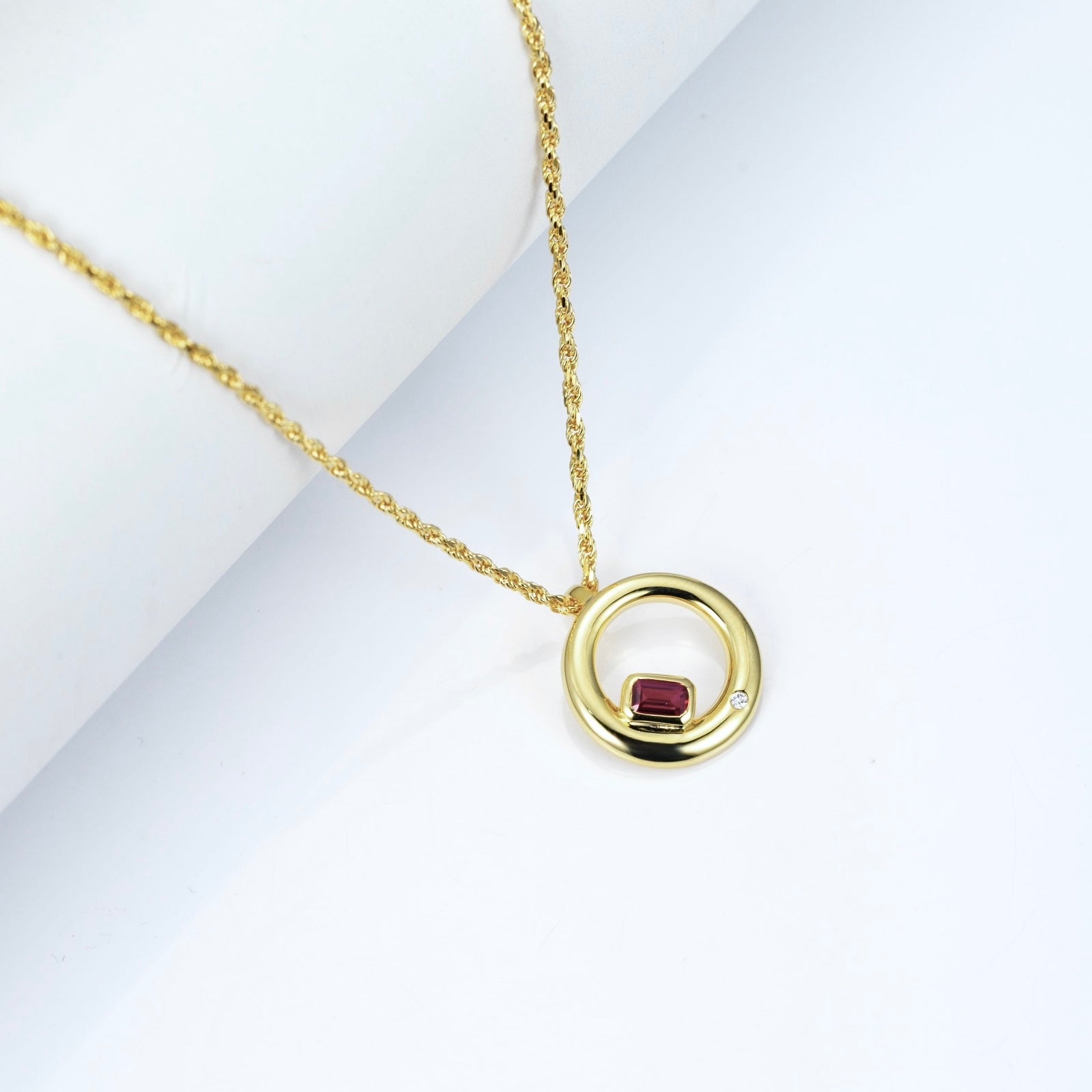 Mini Chloe Ruby Necklace