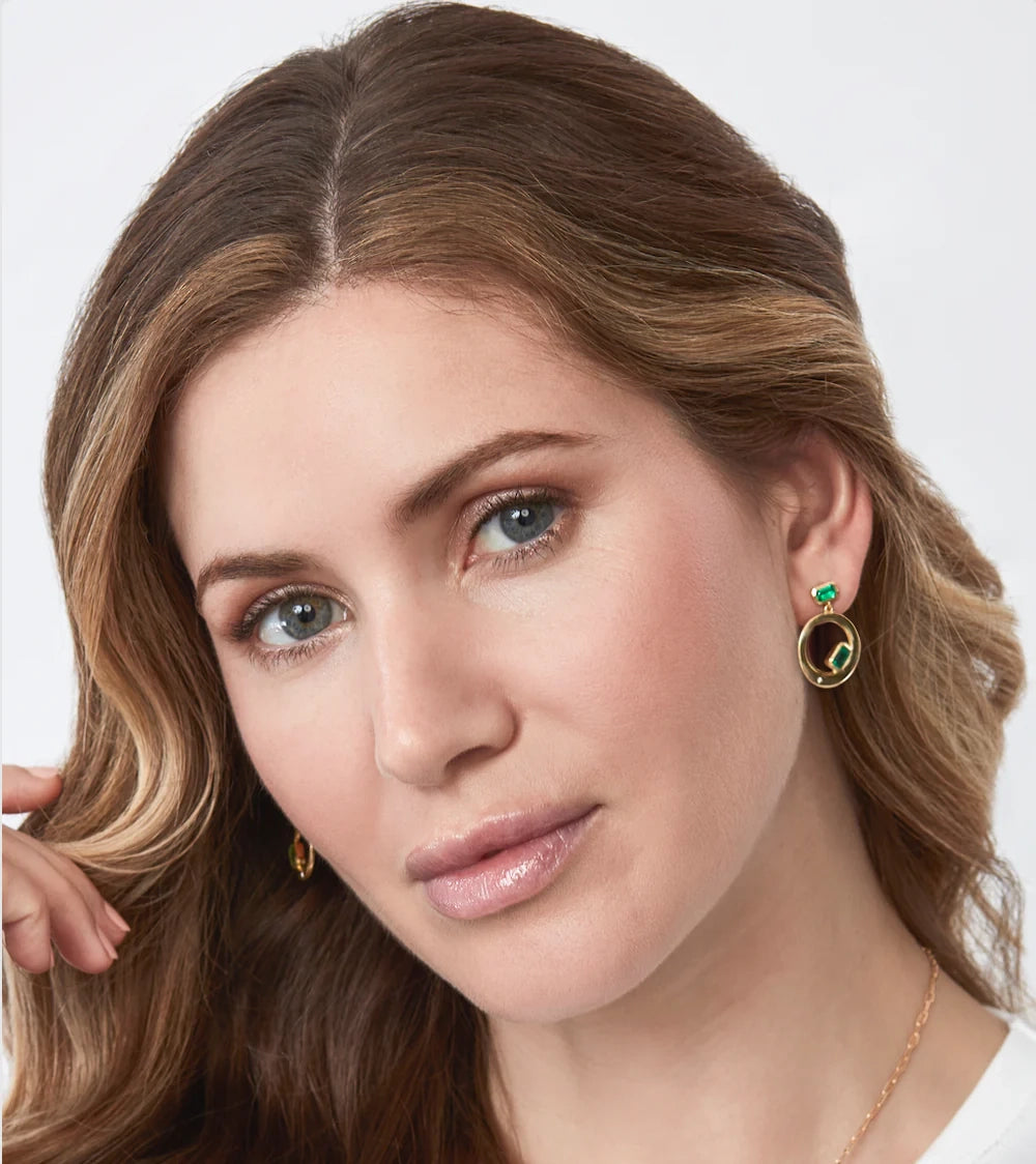 Chloe Emerald Earrings