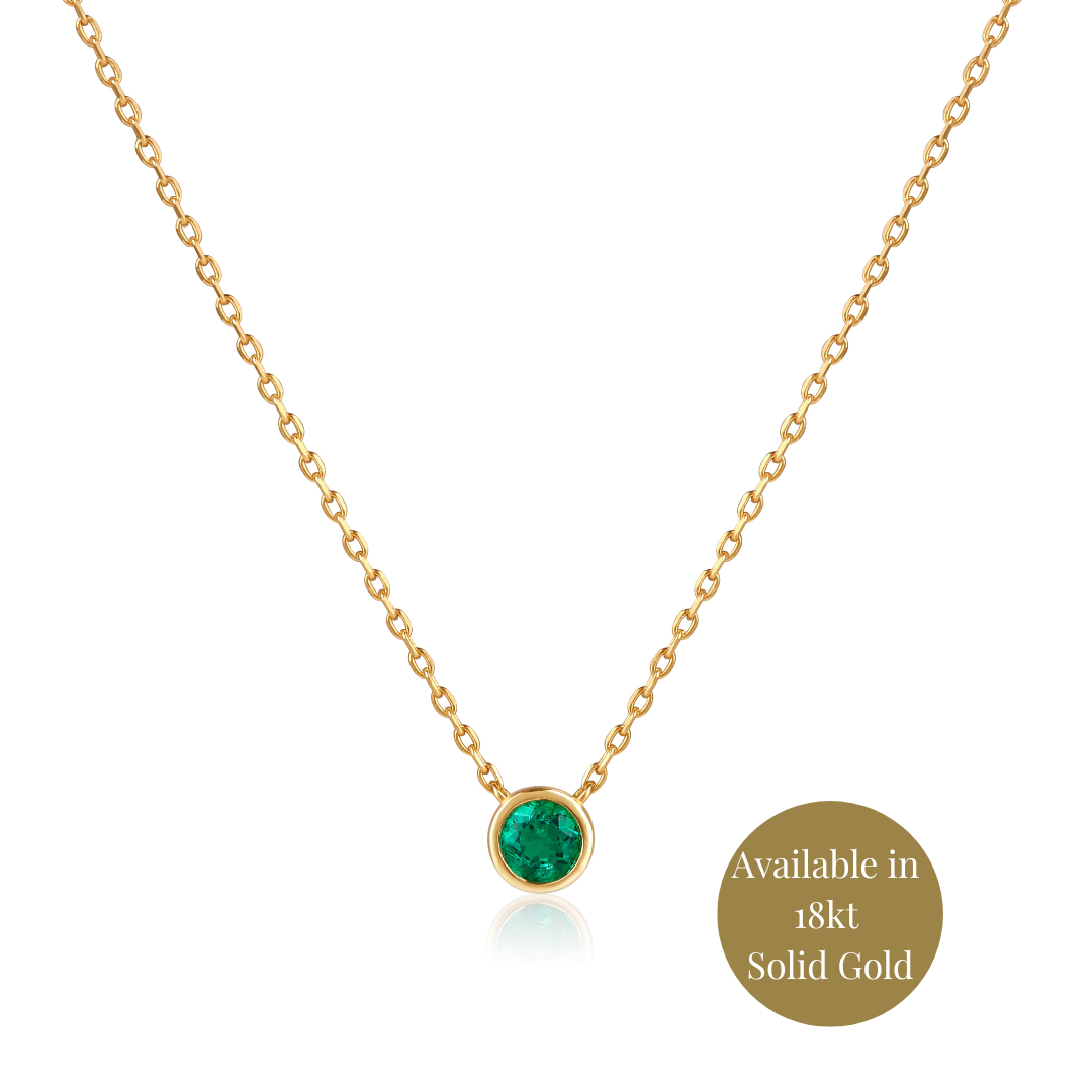 Round Emerald Necklace