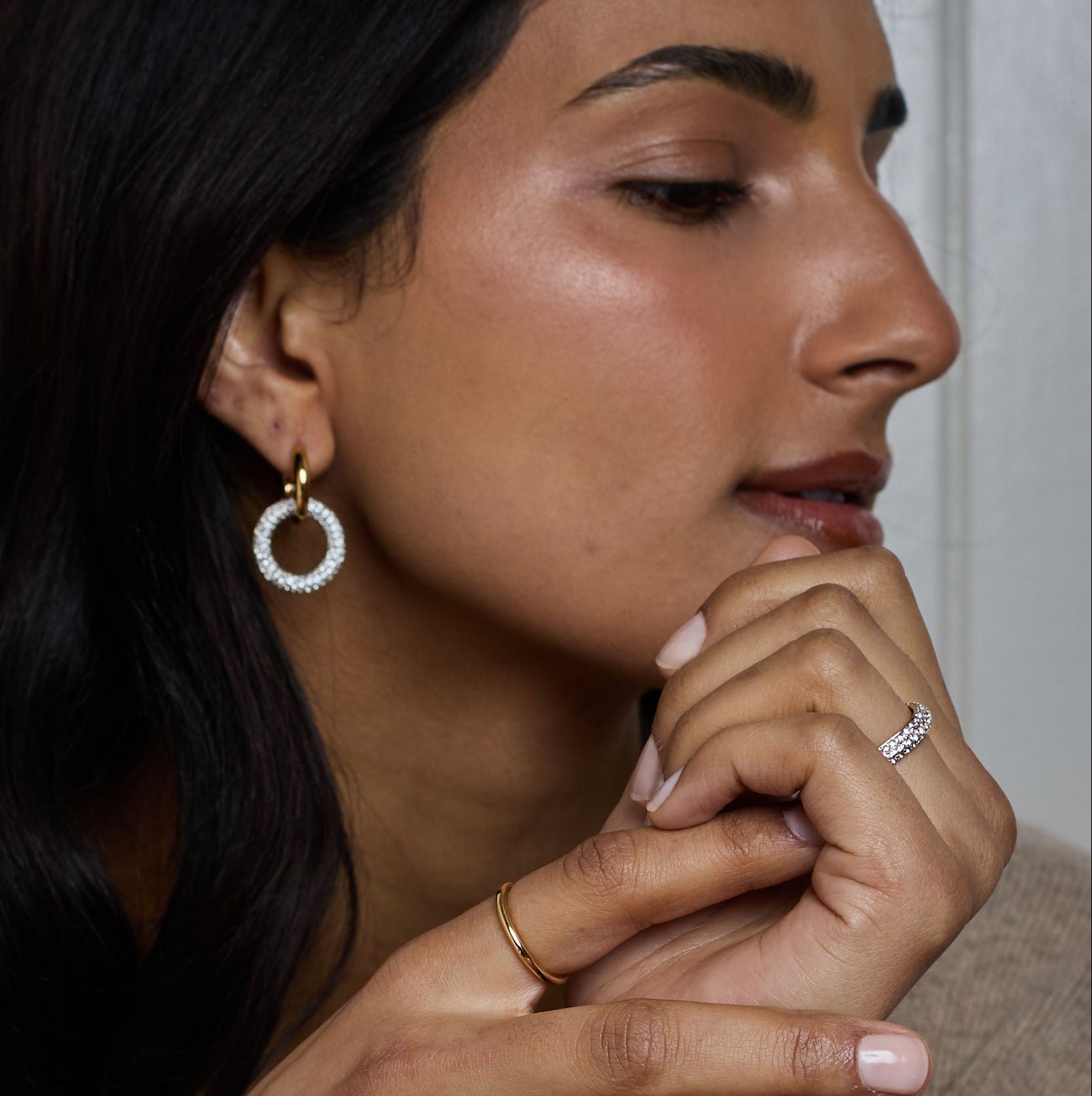 Halo Ring - White Gold