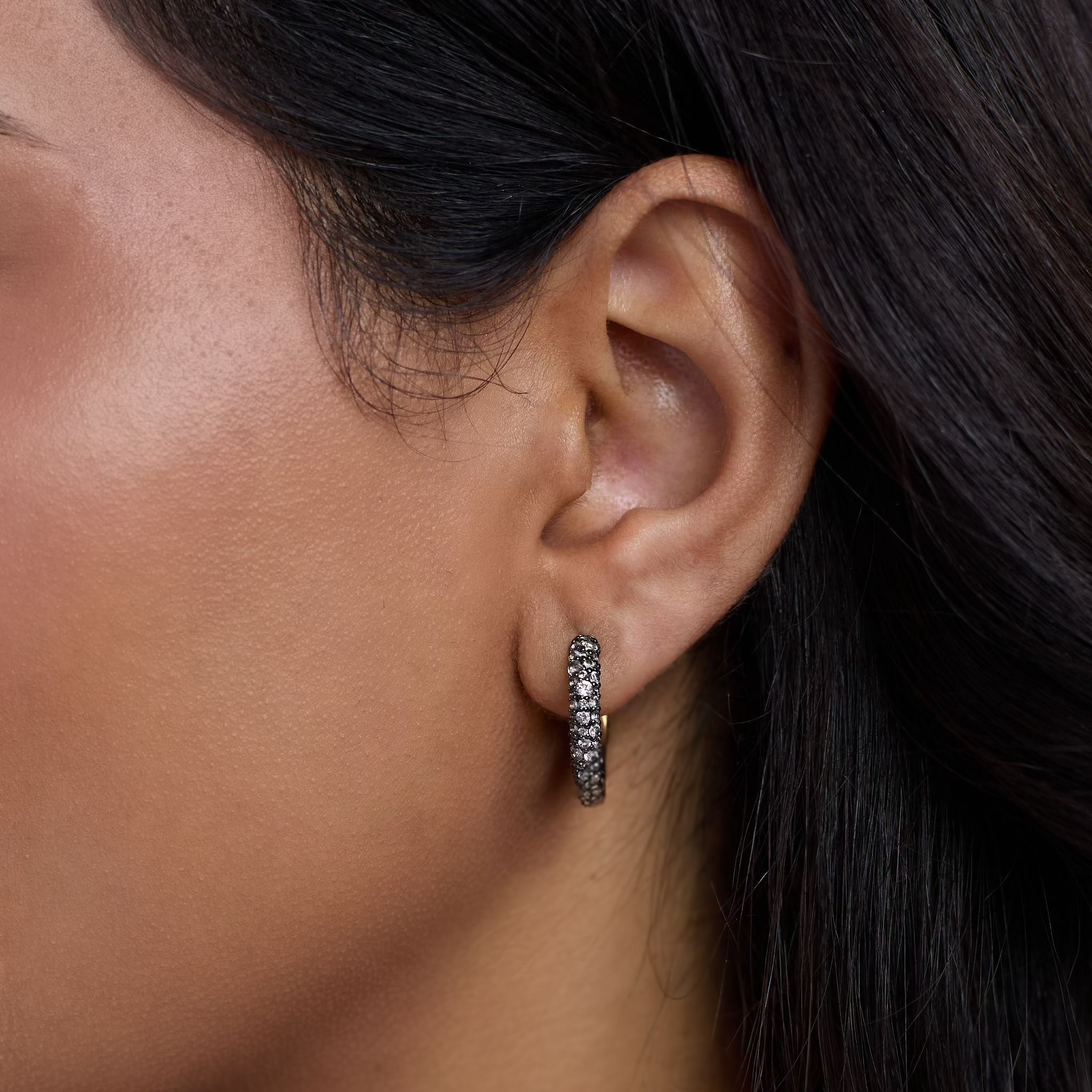 Halo Hoops - Black Gold Front