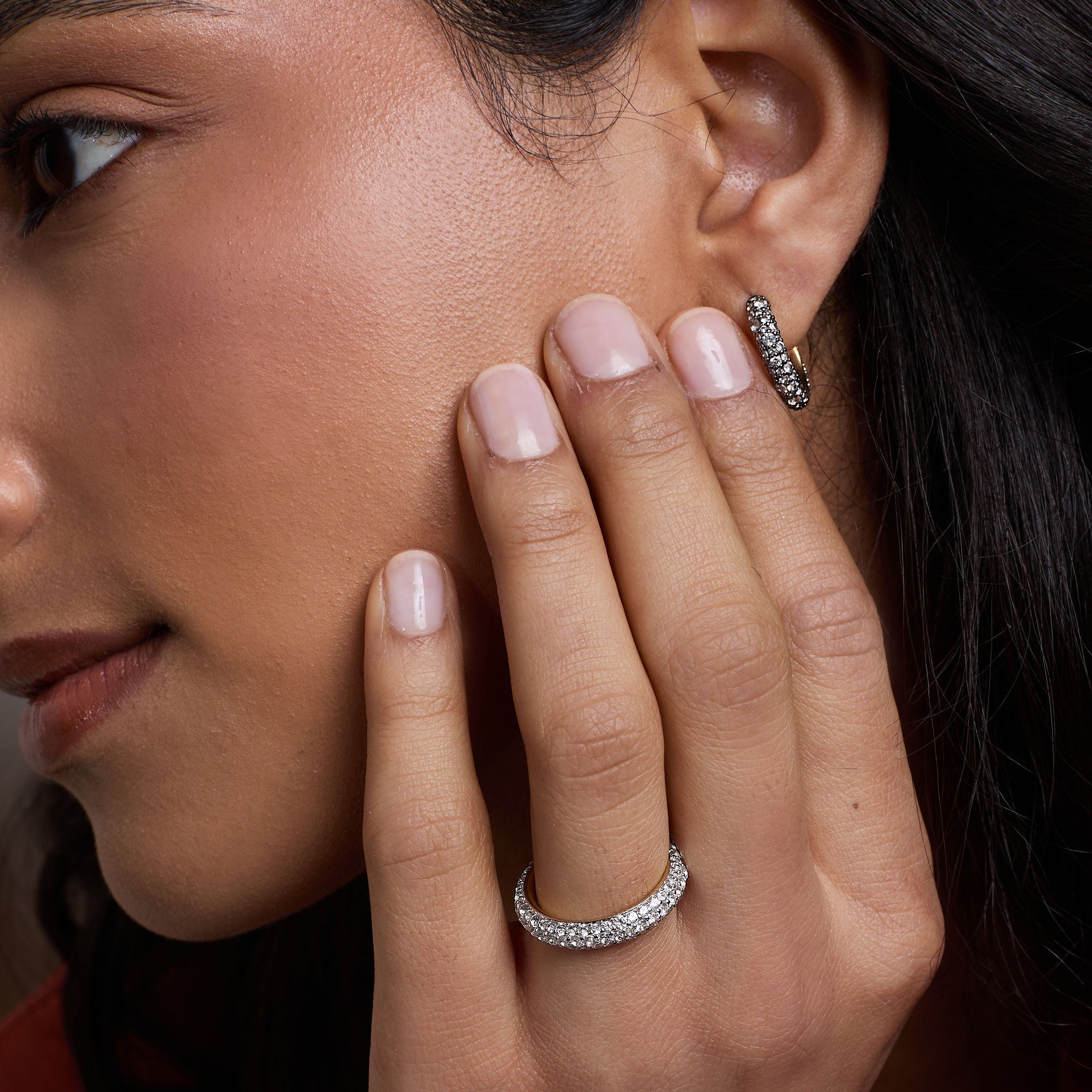 Halo Hoops - Black Gold Front