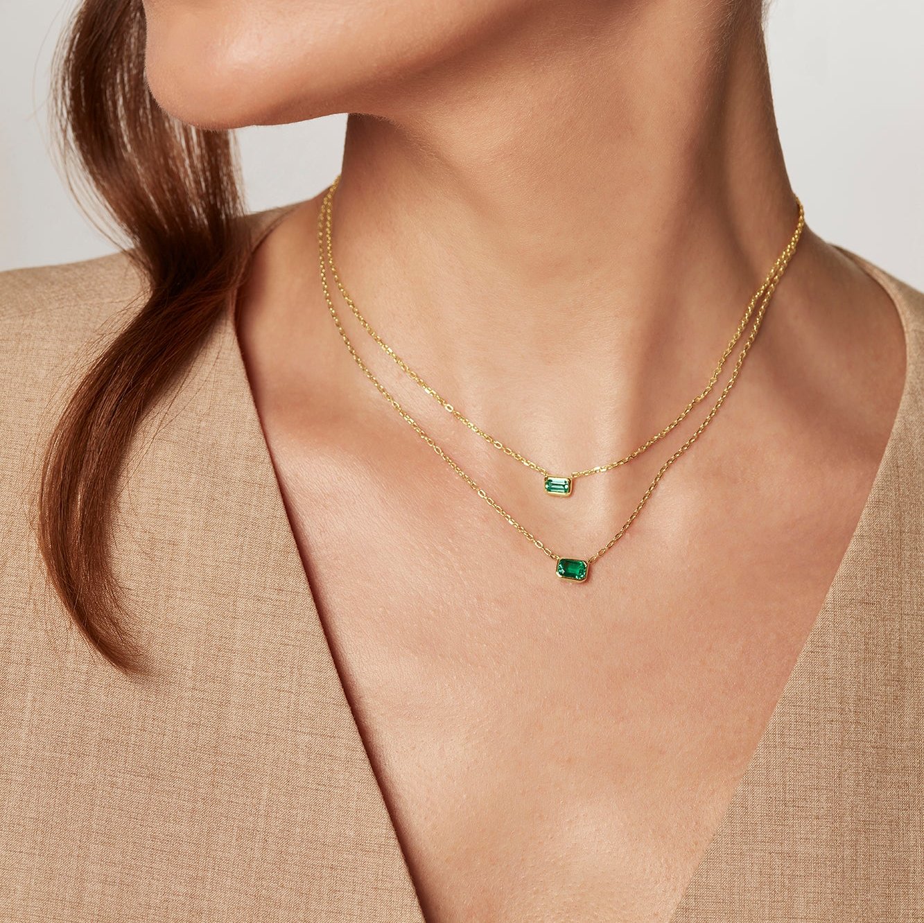 Large Emerald Necklace