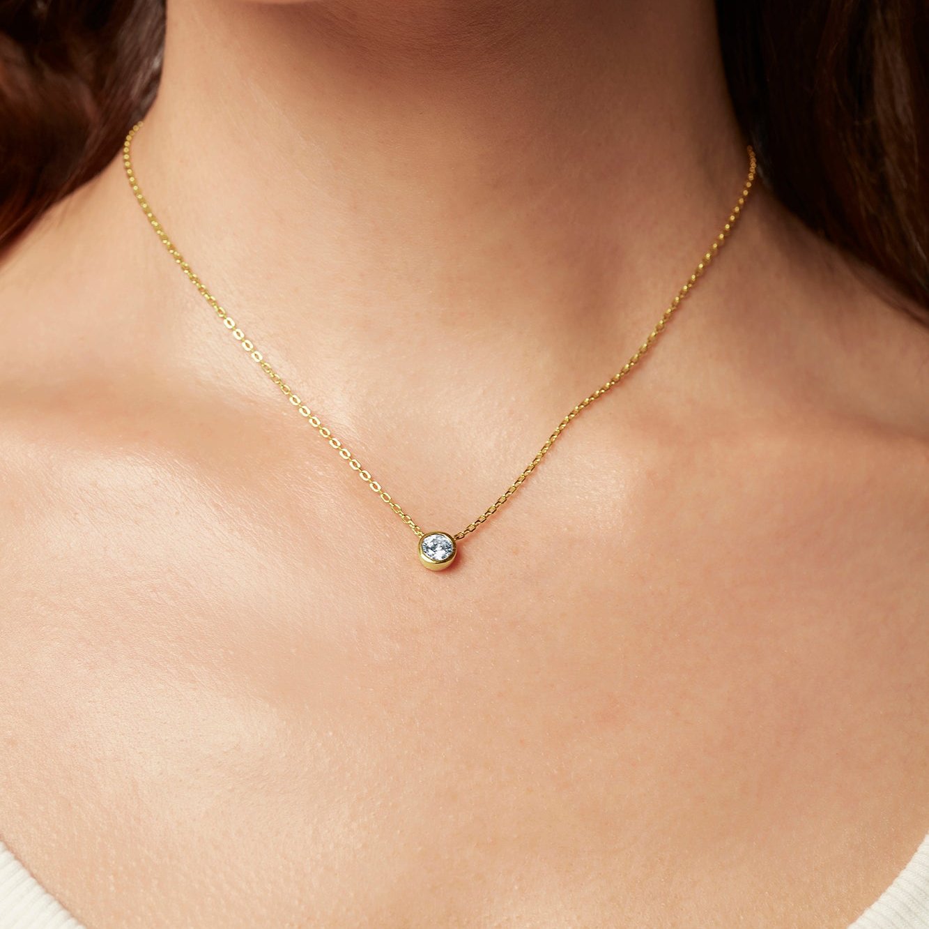 Round Diamond Necklace