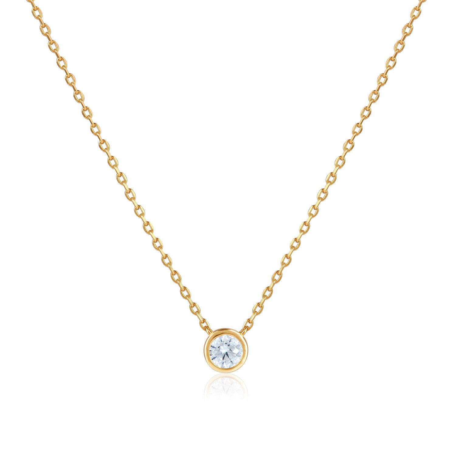 Round Diamond Necklace