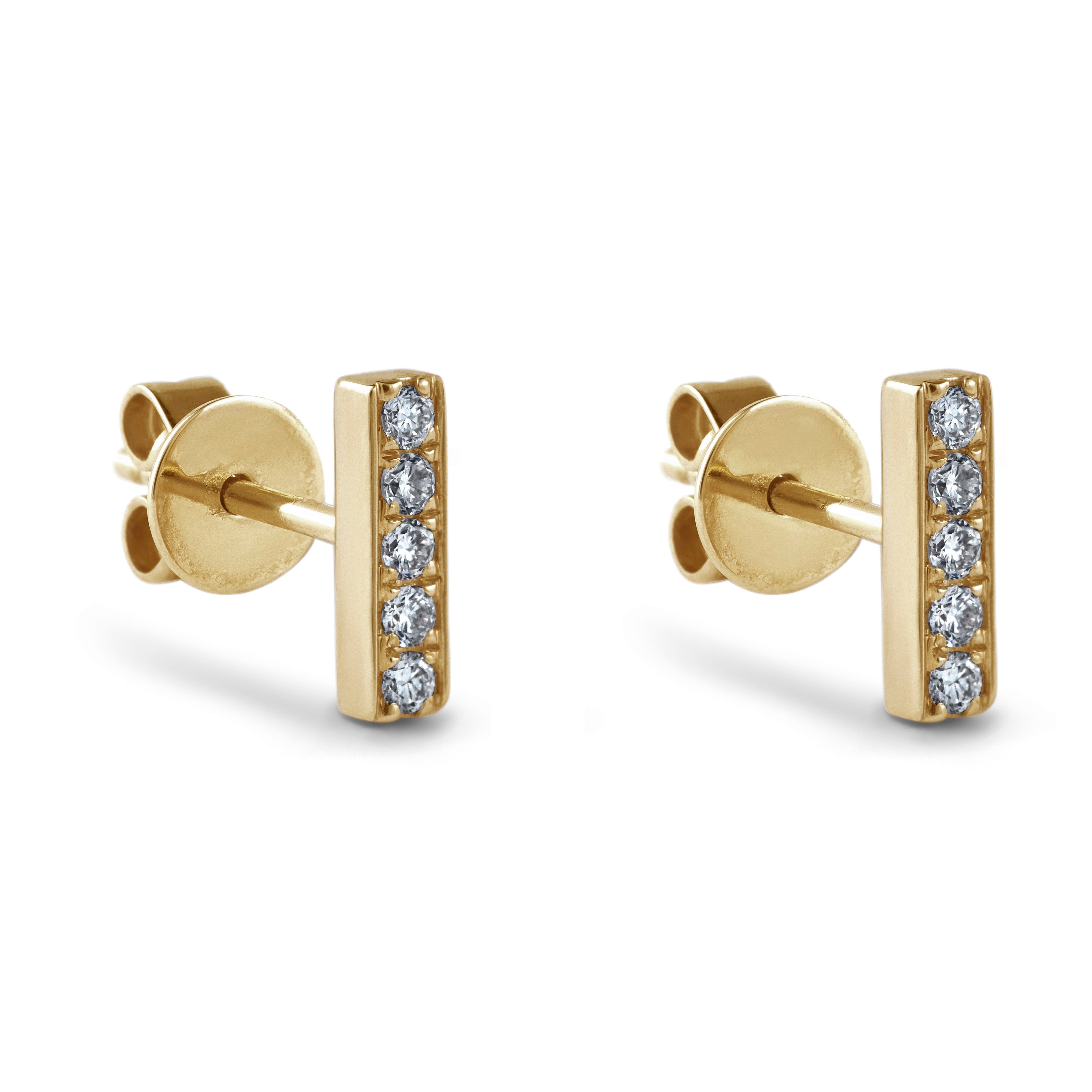 Diamond Bar Studs