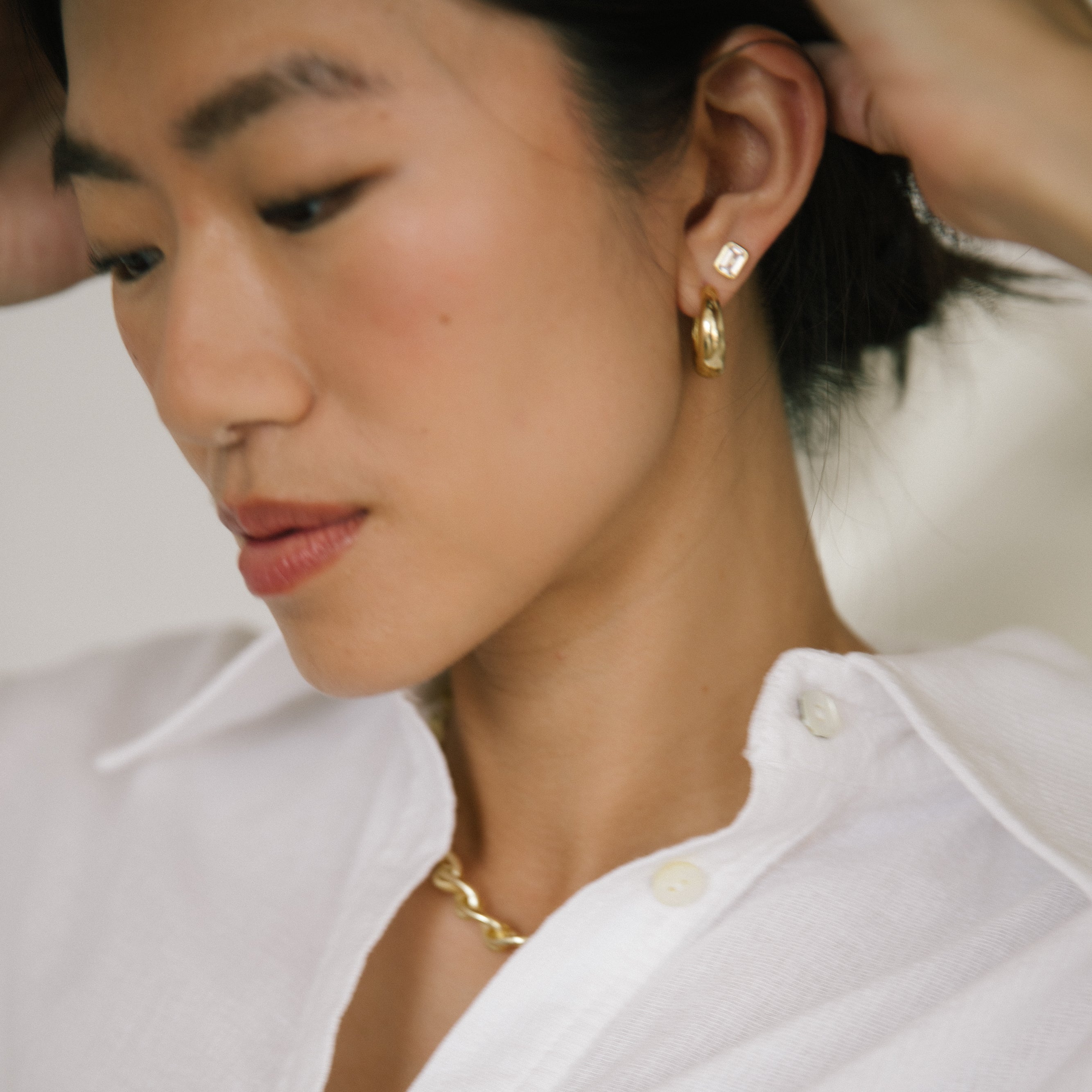 Aya Tapered Hoops