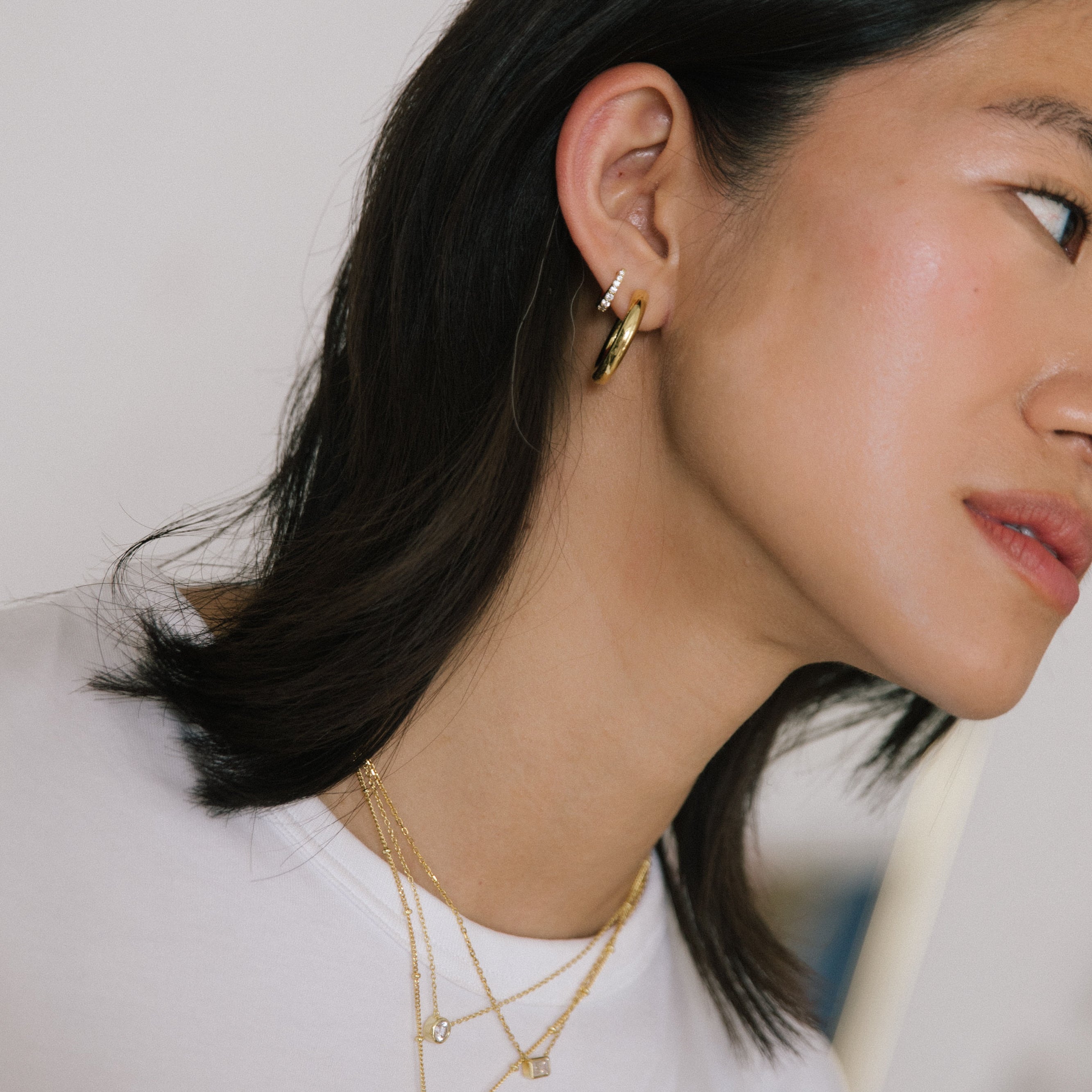 Aya Gold Hoops