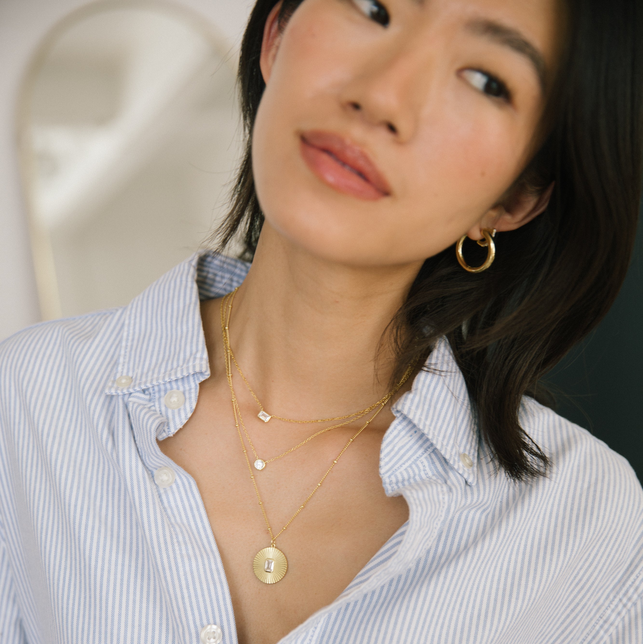 Aya Gold Hoops