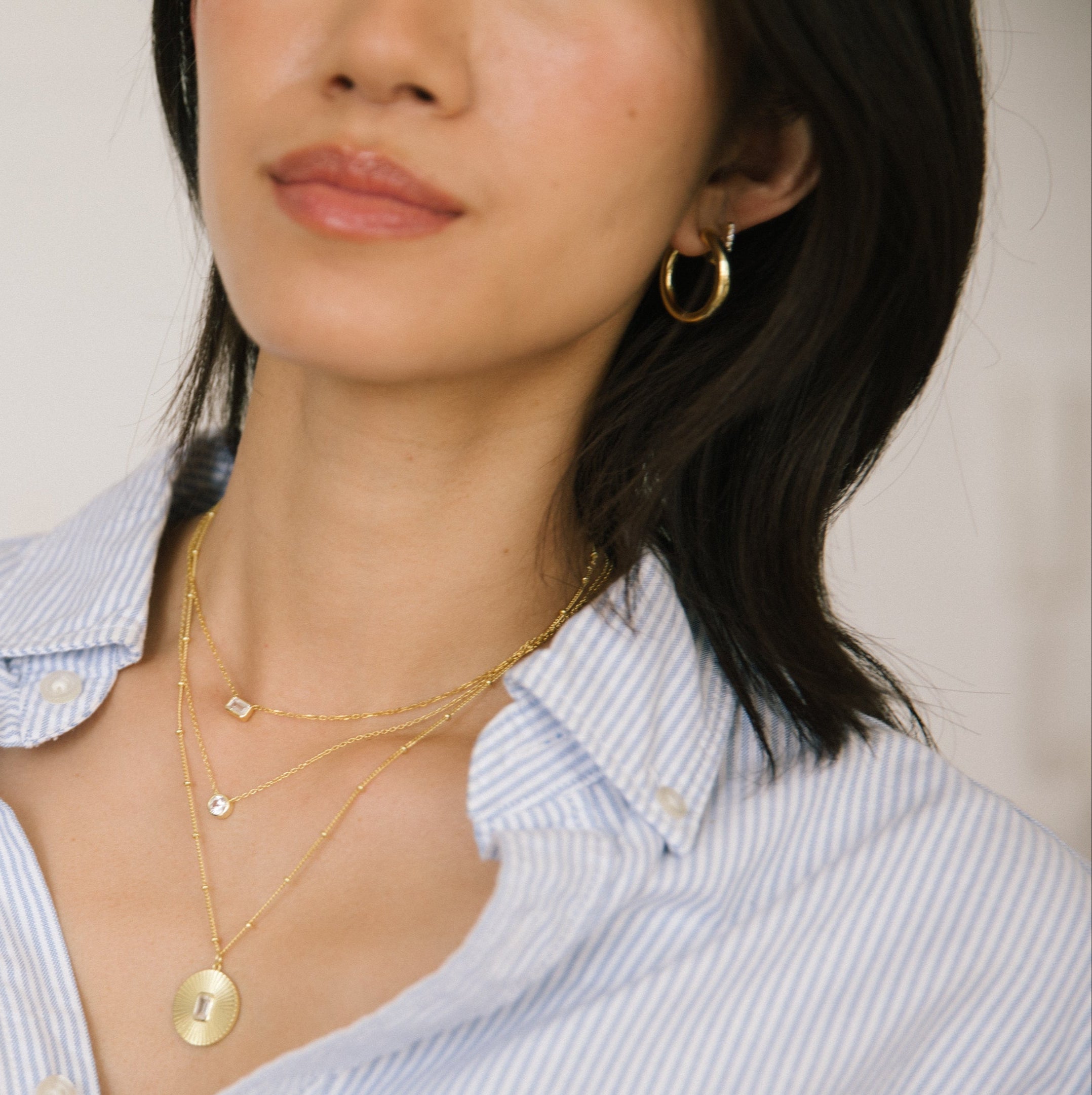 Aya Gold Hoops