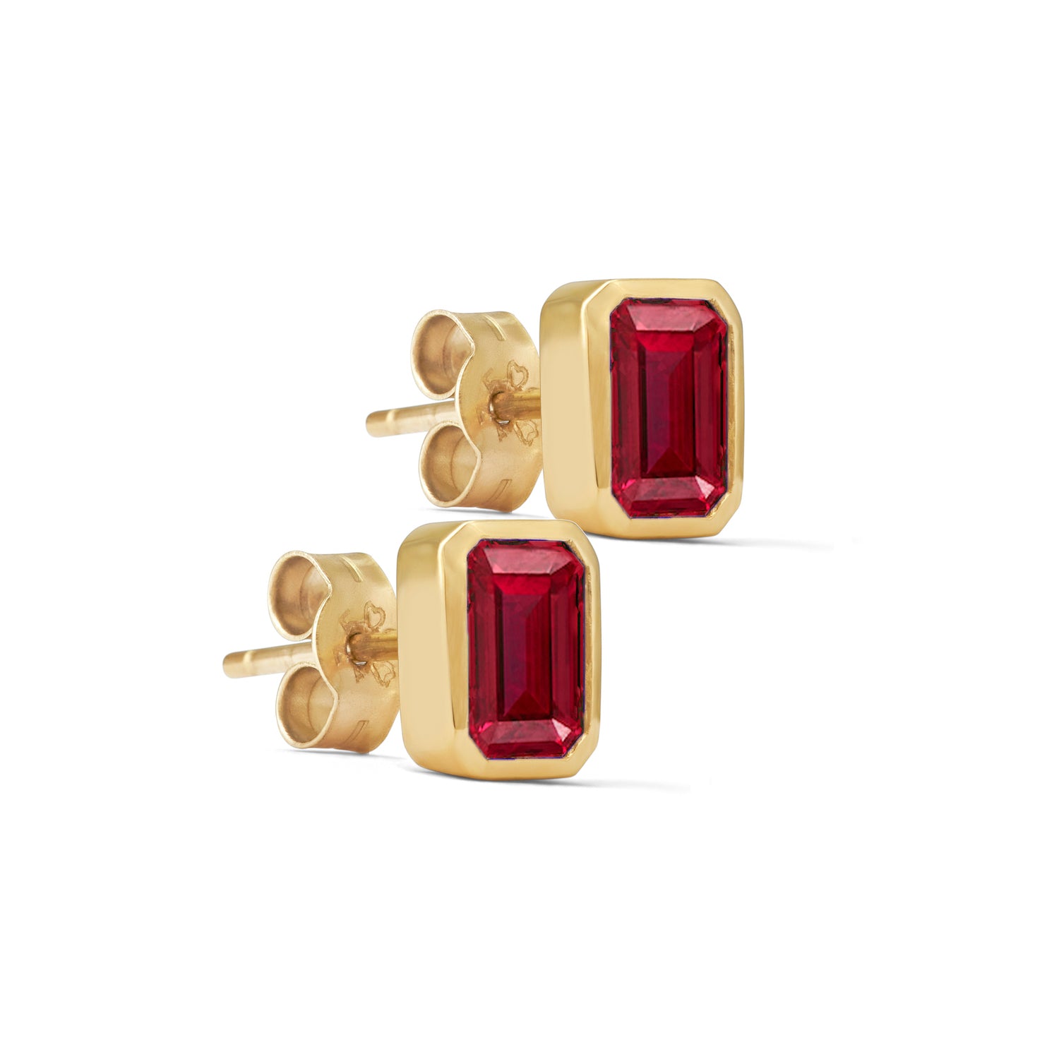 Chloe Ruby Stud Earrings