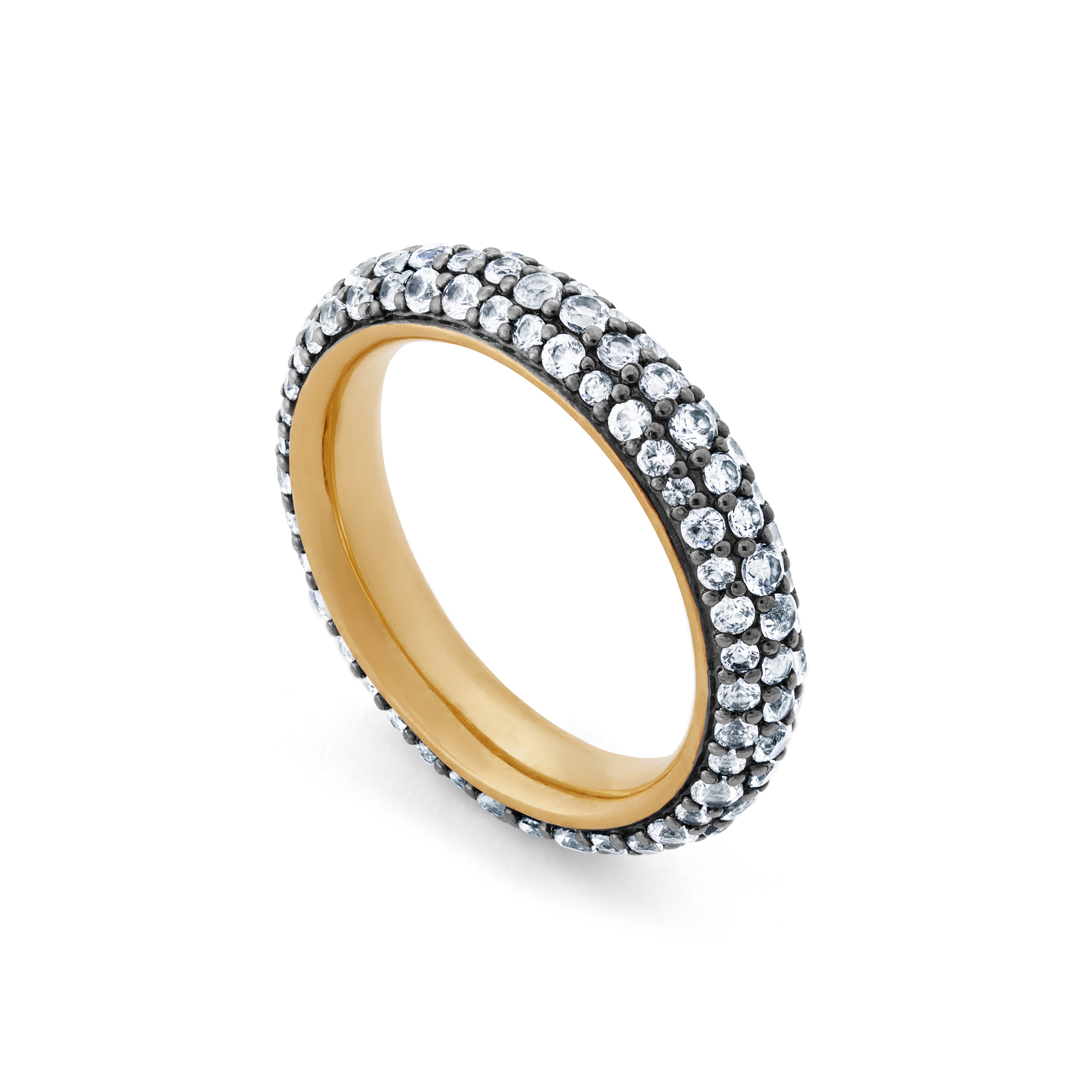 Halo Ring - Black Gold