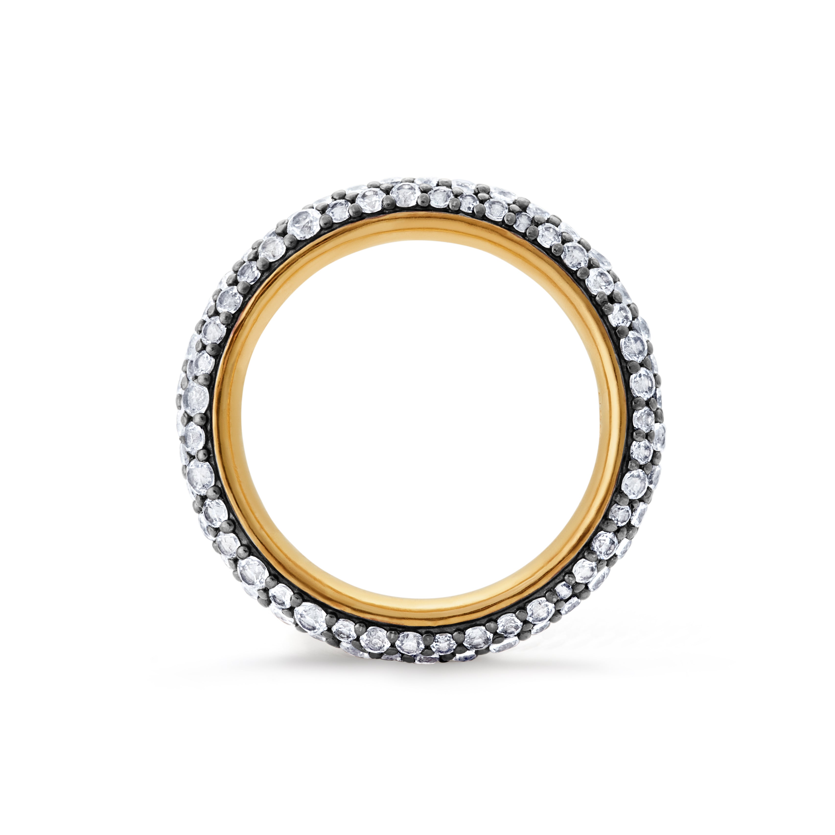 Halo Ring - Black Gold