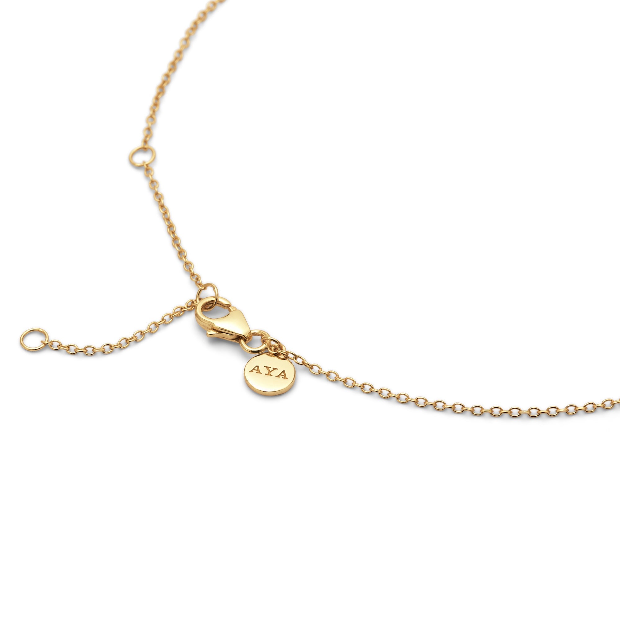 Round Necklace - White Sapphire