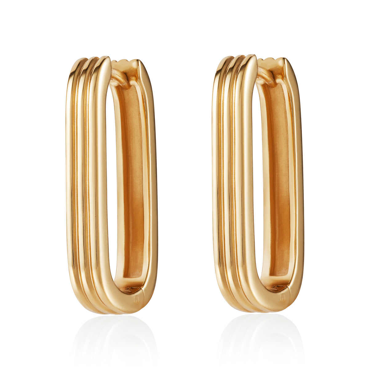 Chunky Ridged Hoops