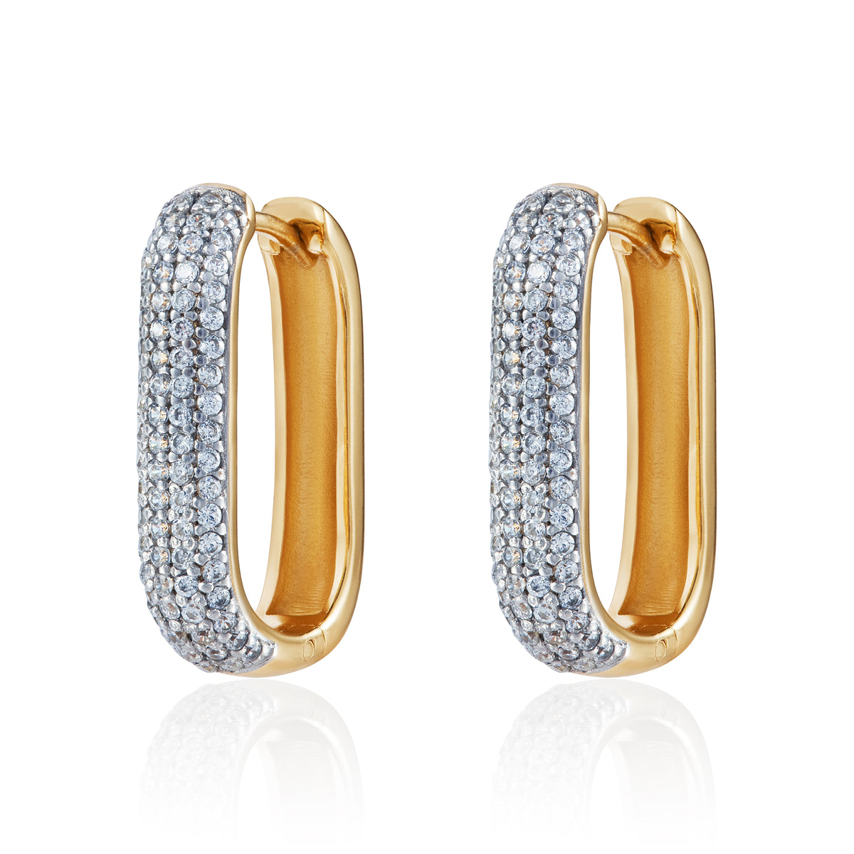 Chunky Pavé Hoops