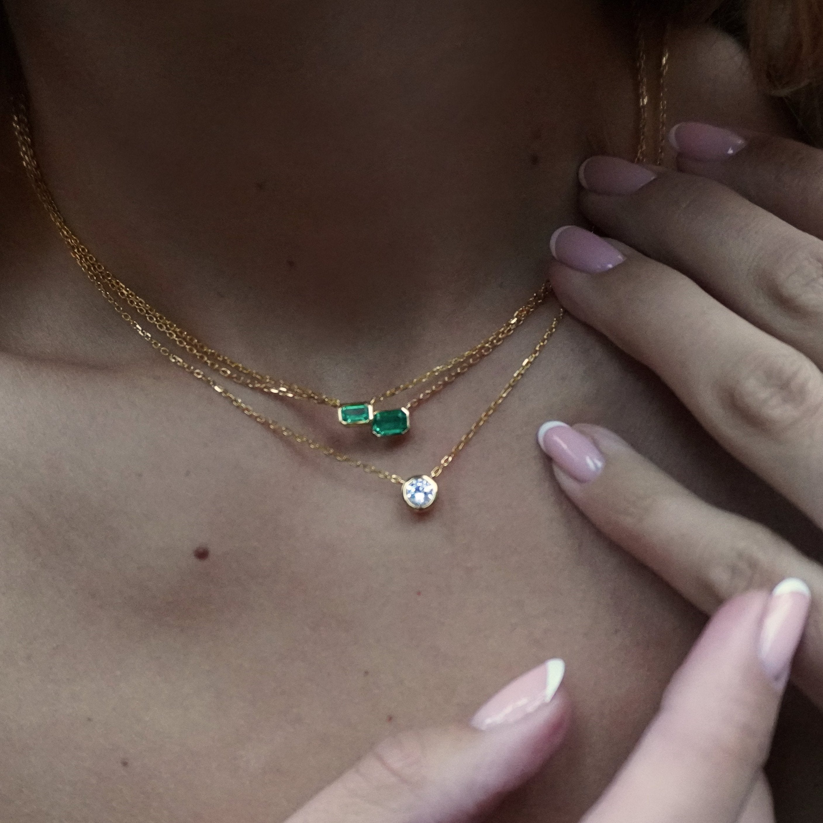 Large Emerald Necklace