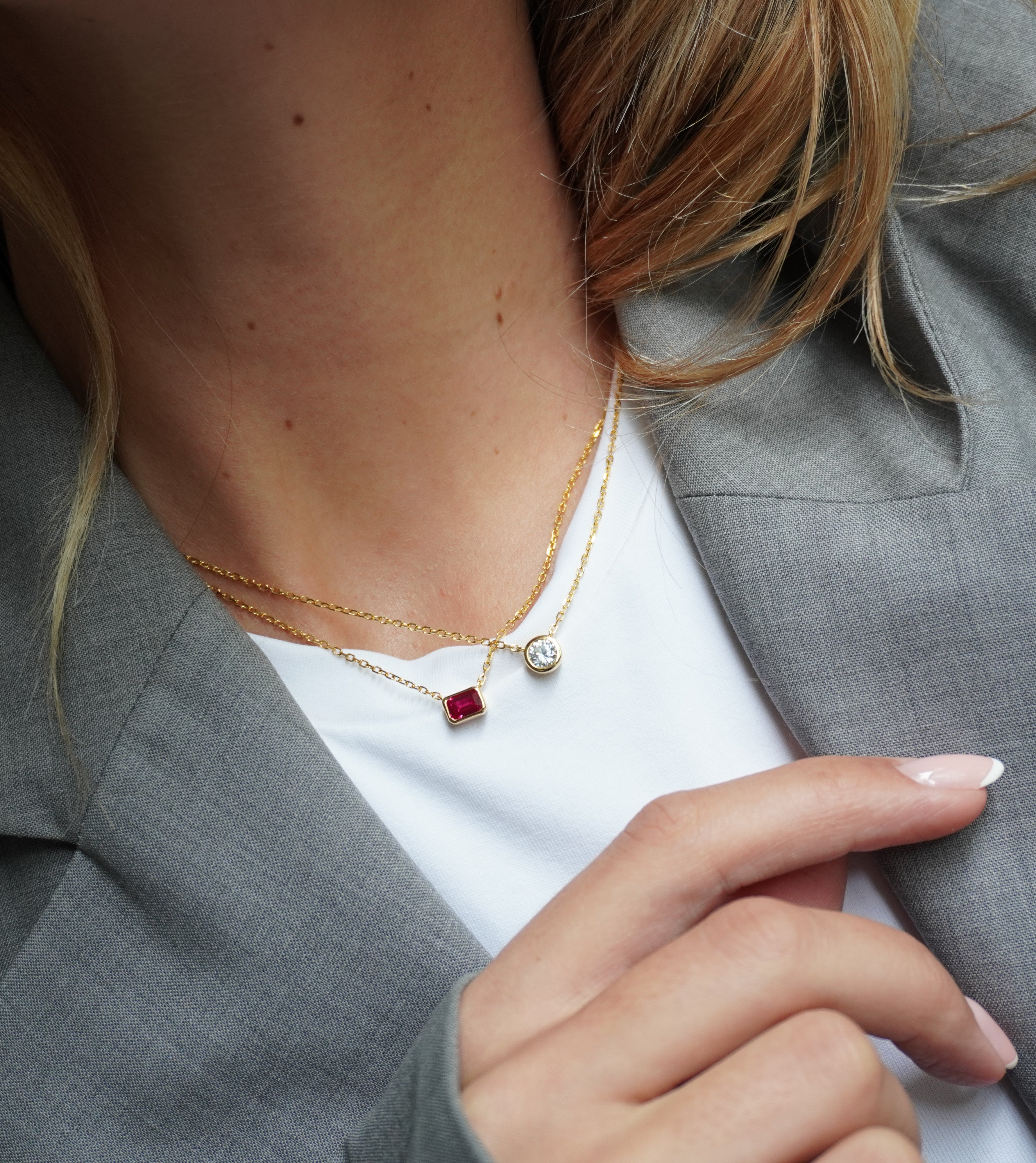 Large Ruby Necklace