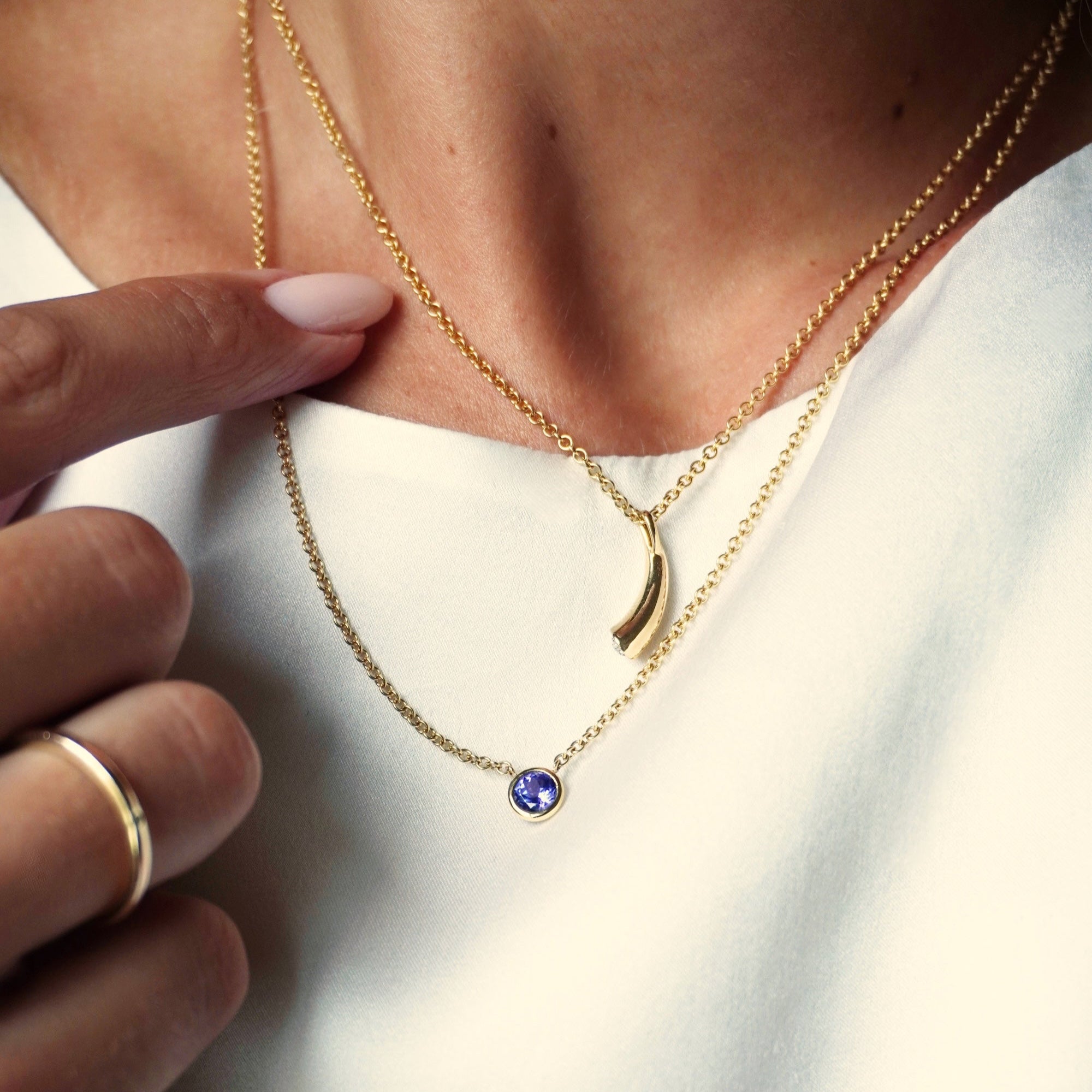 Tanzanite Pendant Necklace