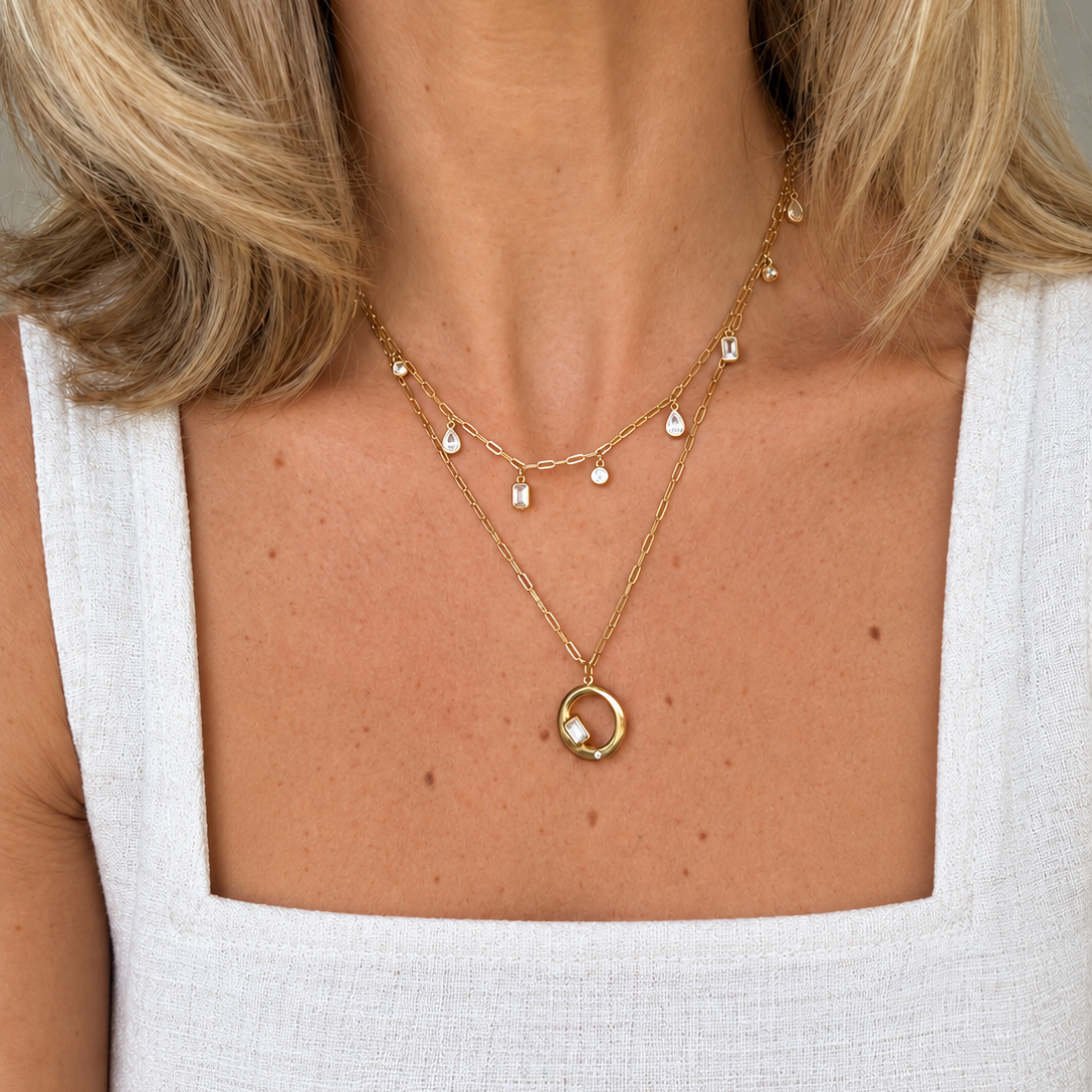 Mini Chloe Necklace - Moissanite