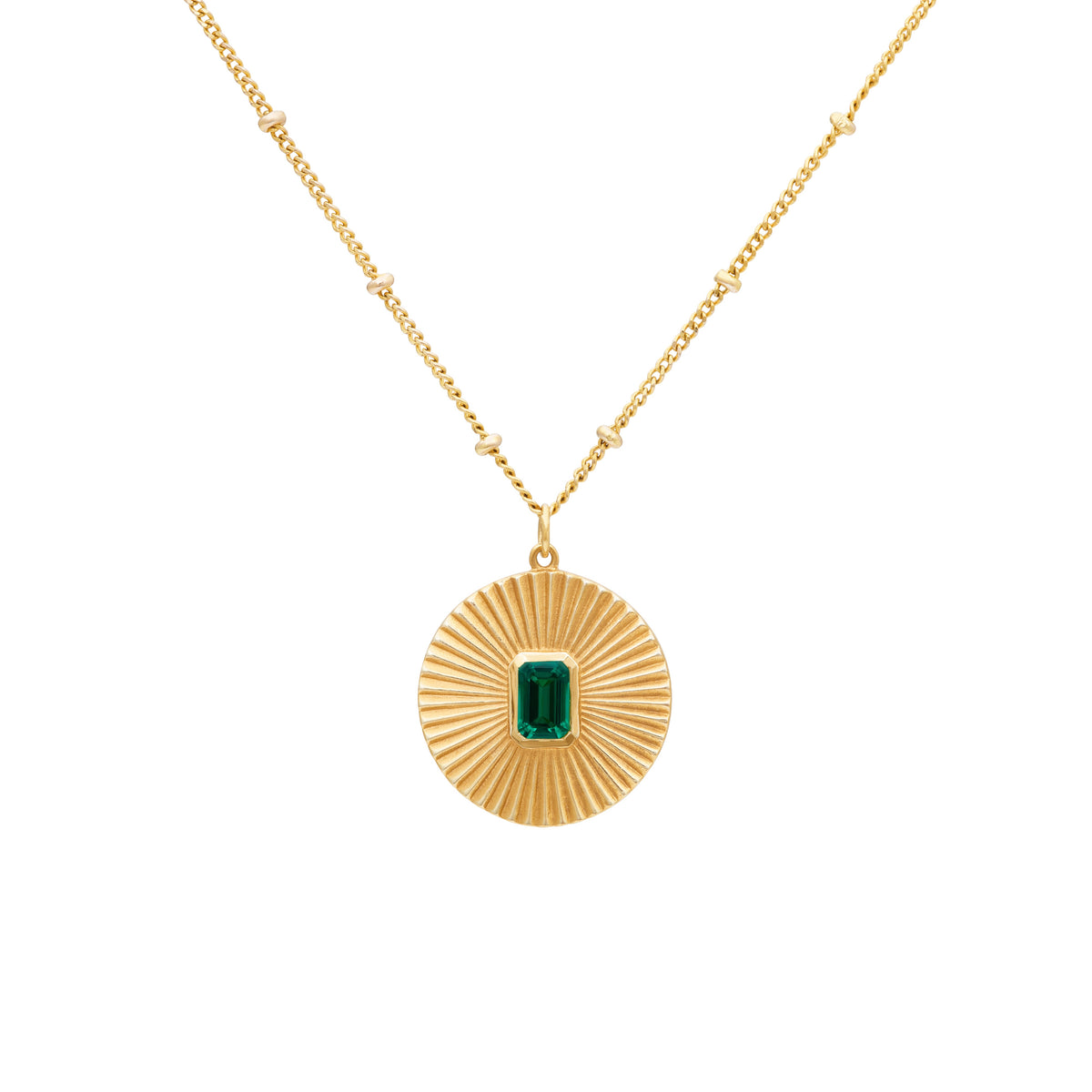 Sun Pendant Emerald