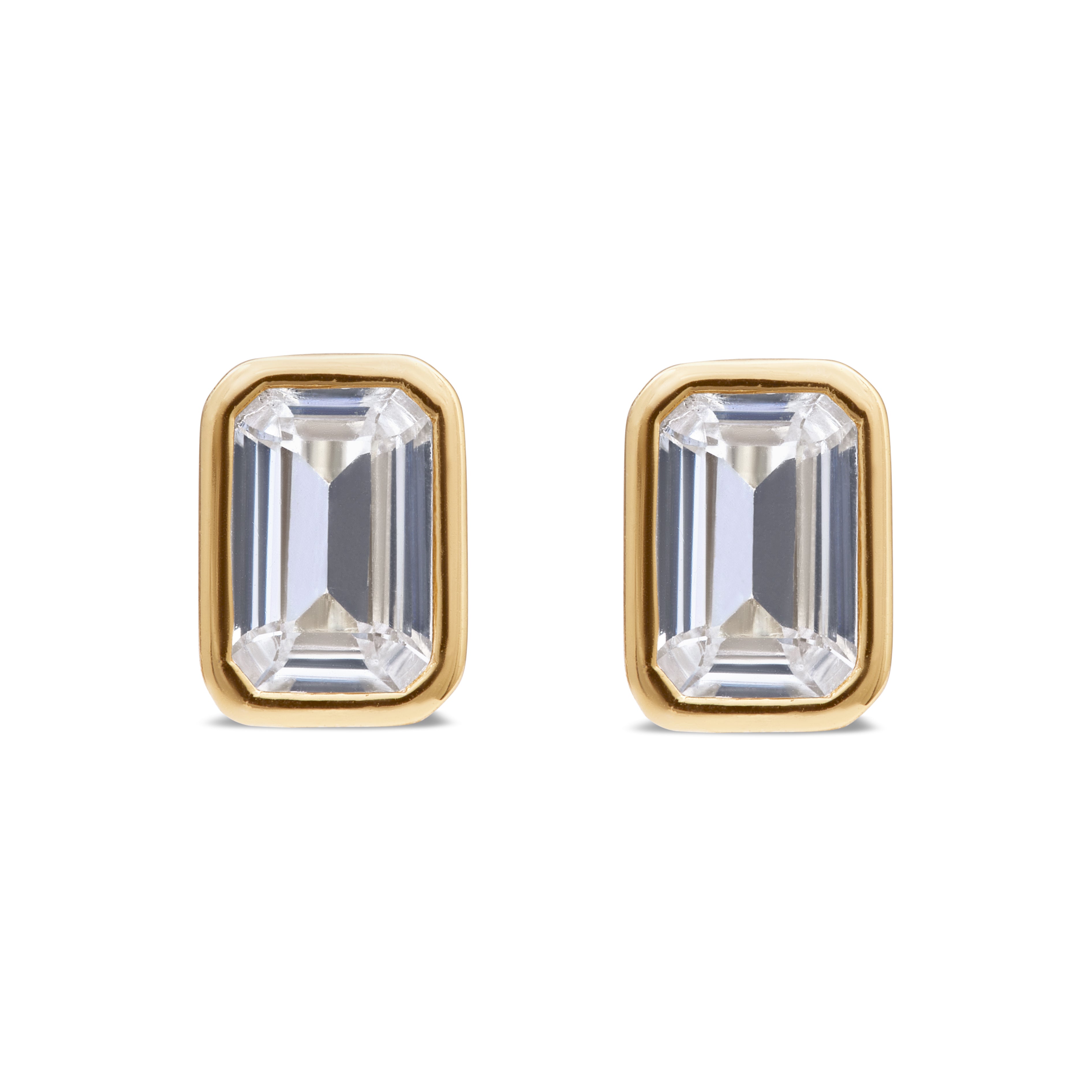 Chloe Stud Earrings - White Sapphire
